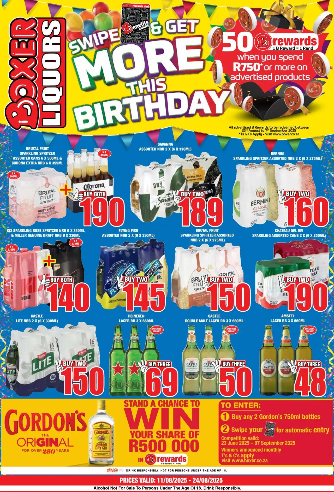 Boxer - Eastern Cape, Western Cape - Liquor Specials │ valid from 11.08.2025 | Page: 1 | Products: Cider, Fish, Gin, Fruit