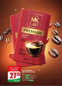 Pogląd oferty "Kawa mielona MK Café Premium, 500 g Kawa mielona" - ważna od 22.04.2026 | Strona: 12 | Produkty: Kawa