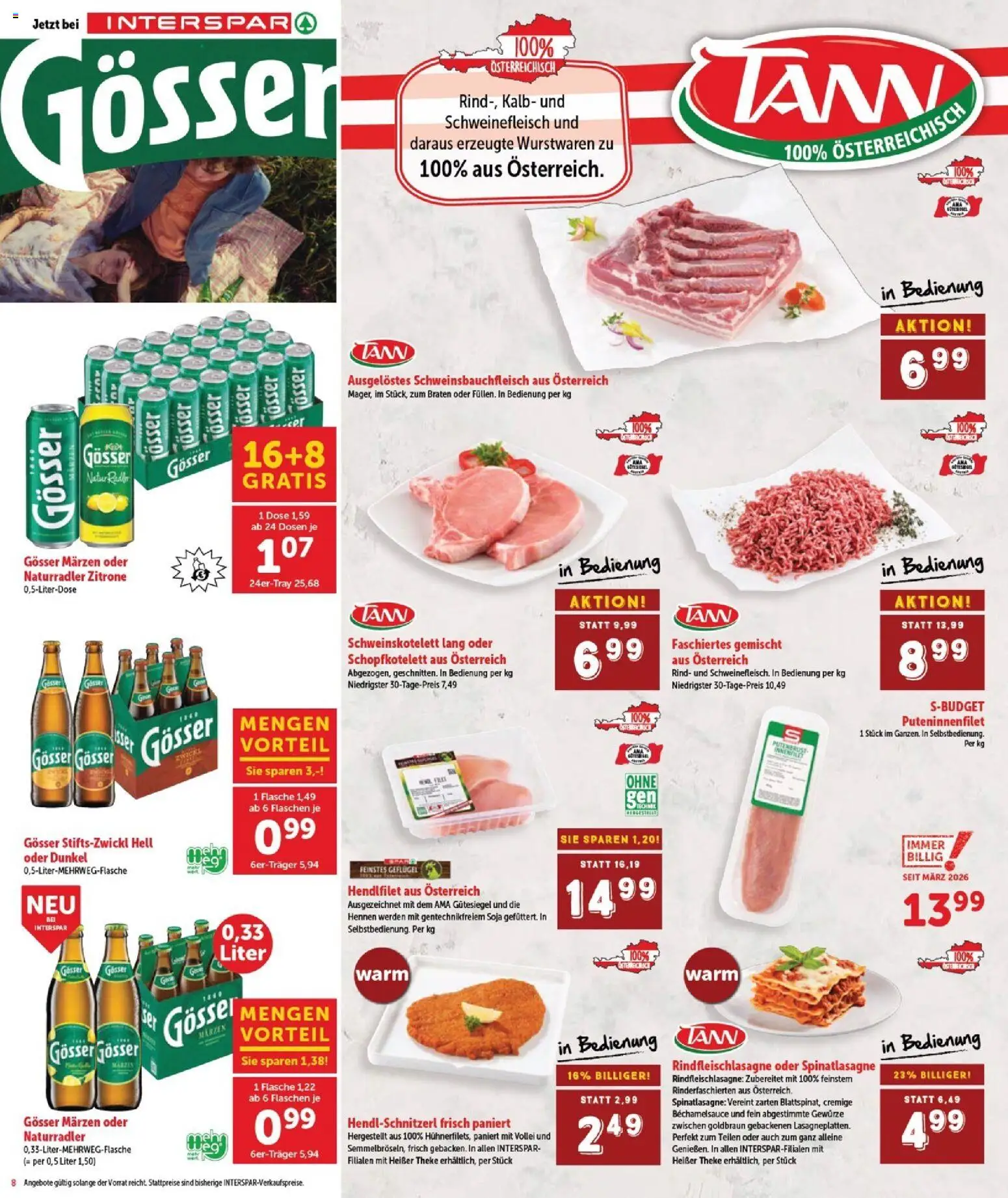 Interspar Flugblatt - Burgenland gültig ab 09.04.2026 | Seite: 8 | Produkte: Gewürze, Zitrone, Schweinefleisch