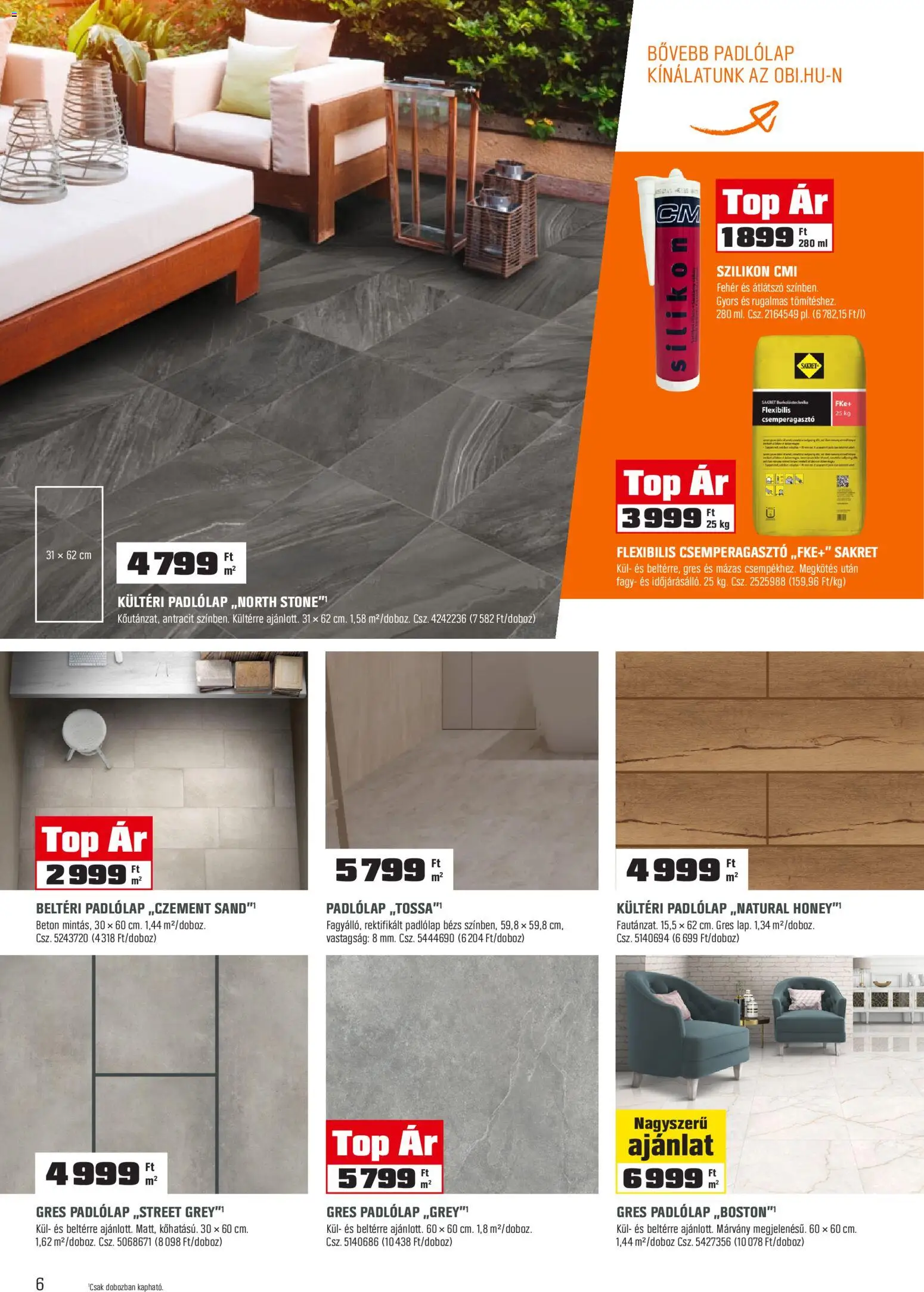 OBI akciós ujság - amely érvényes a következő dátumtól: 03.02.2026 | Oldal: 6