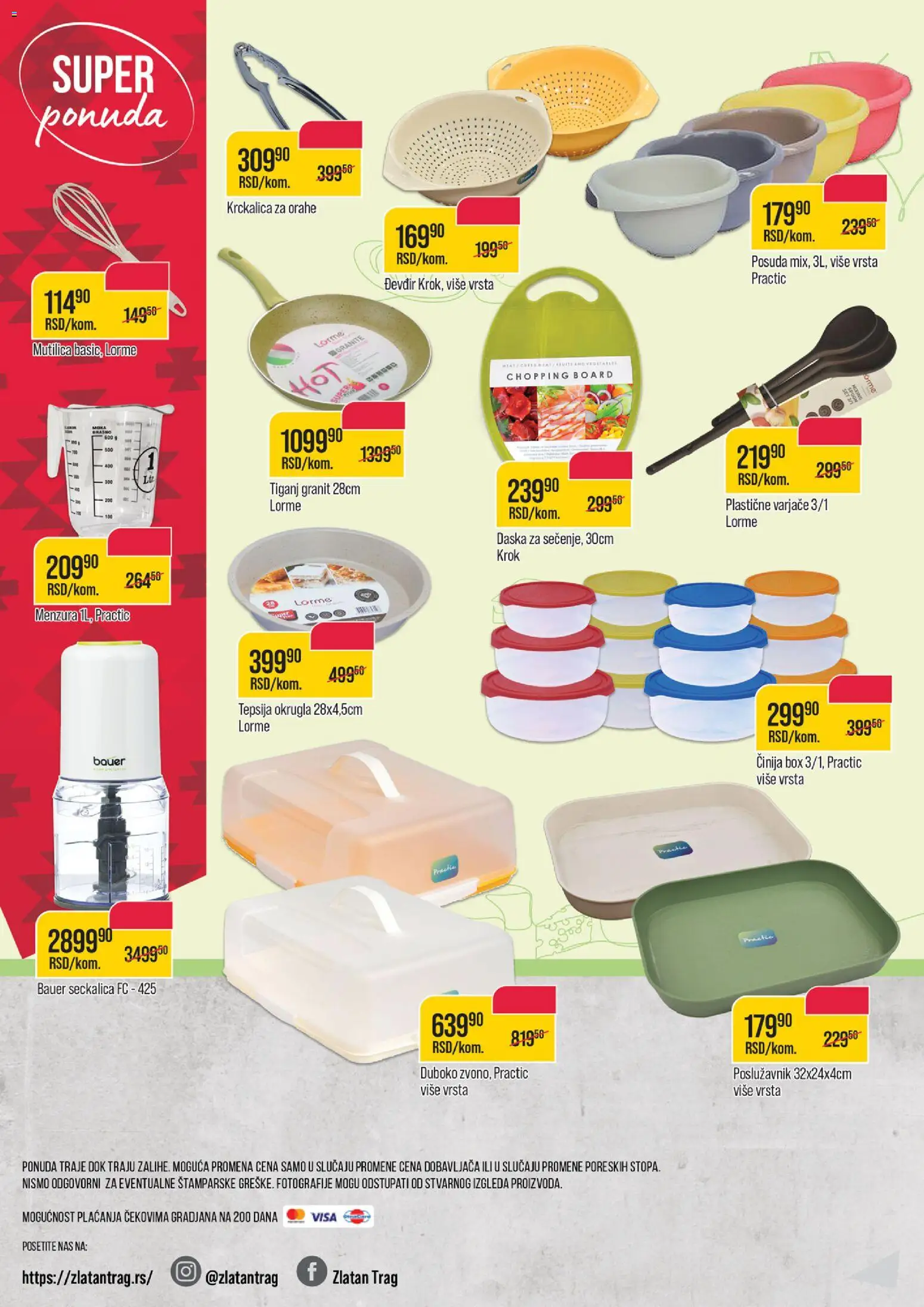 Zlatan Trag katalog - važi od 08.04.2026 | Strana: 12 | Proizvode: Mutilica, Brašno, Seckalica, Tiganj