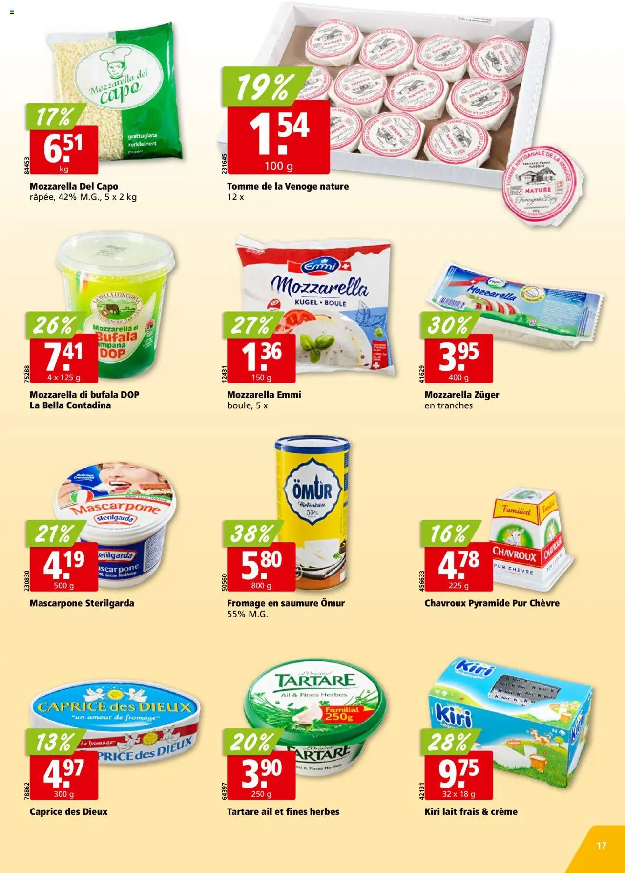 Aligro Aktionen - Chavannes, Matran, Genf, Sitten ab 28.07.2025 | Seite: 17 | Produkte: Mascarpone, Creme
