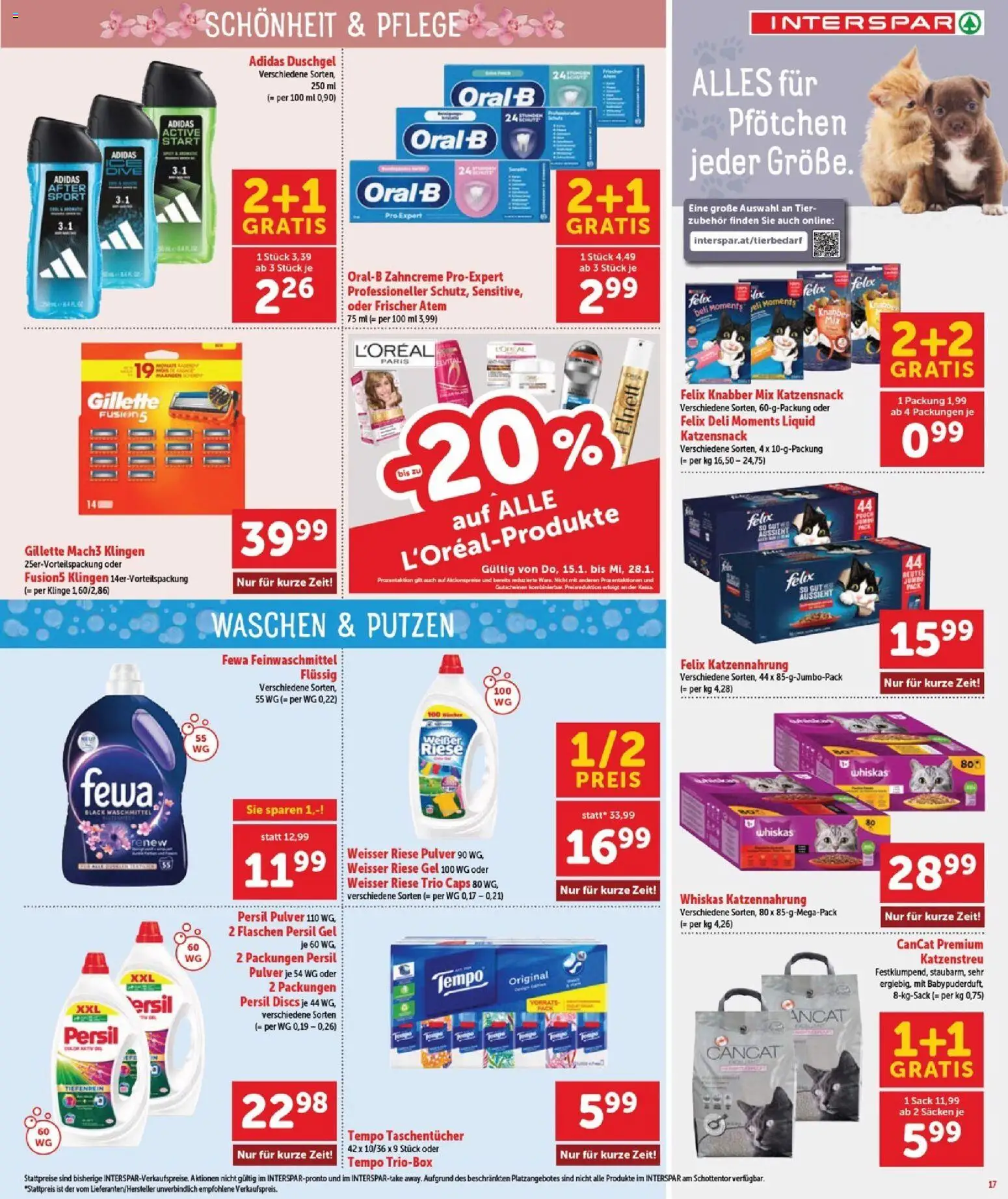 Interspar Flugblatt - Burgenland Nord gültig ab 15.01.2026 | Seite: 18 | Produkte: Duschgel, Waschmittel