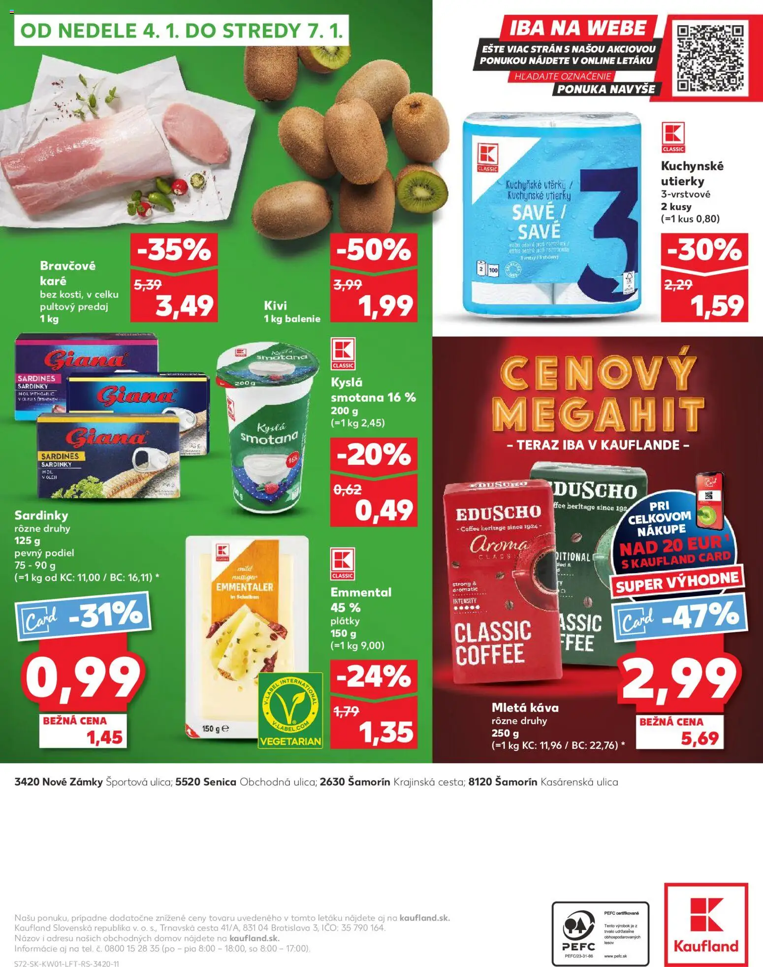 Kaufland SK akciós ujság - amely érvényes a következő dátumtól: 02.01.2026 | Oldal: 72 | Termékek: Só