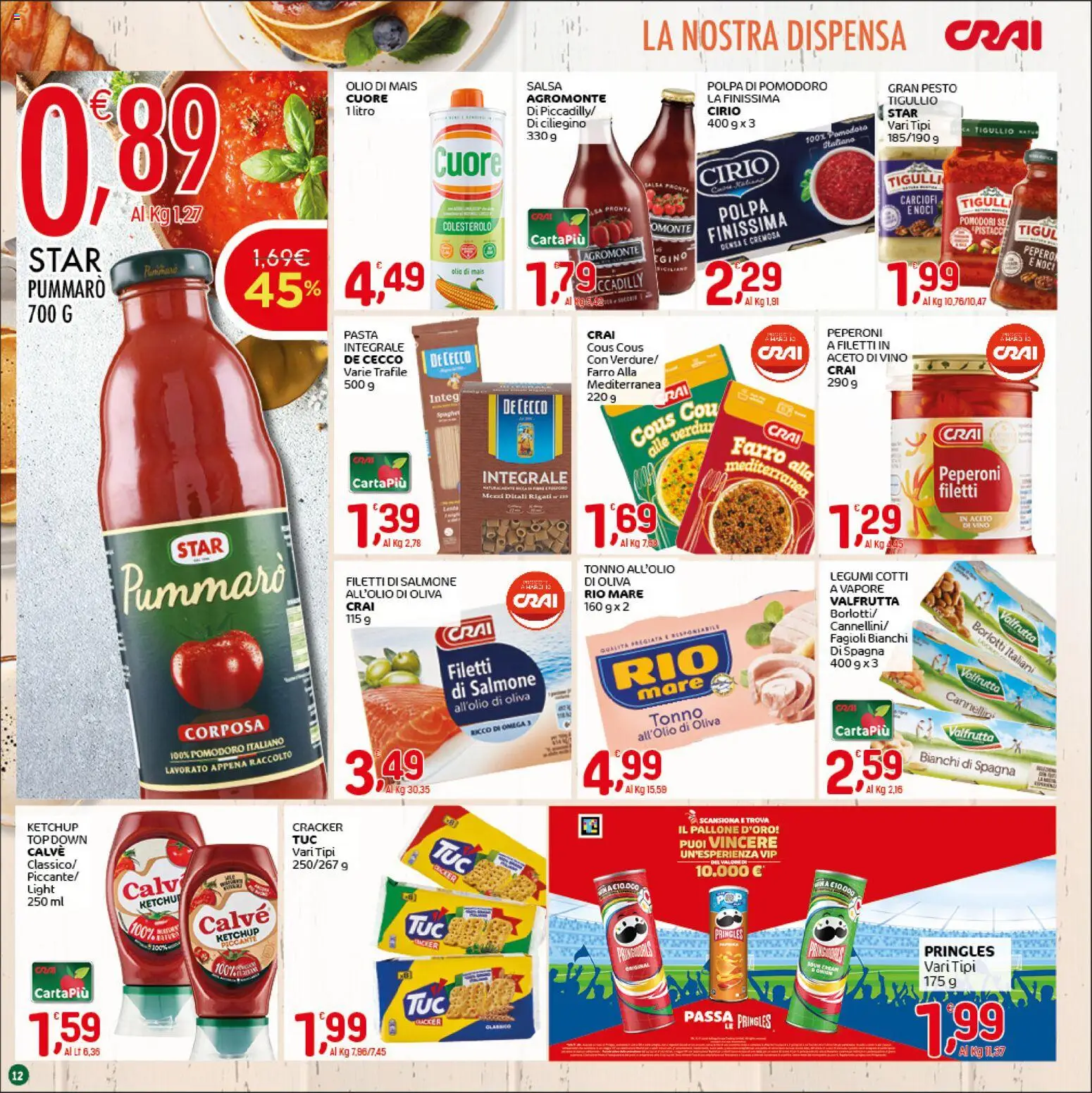 Volantino CRAI del 07.04.2026 | Pagina: 12 | Prodotti: Legumi, Ketchup, Cous cous, Mais
