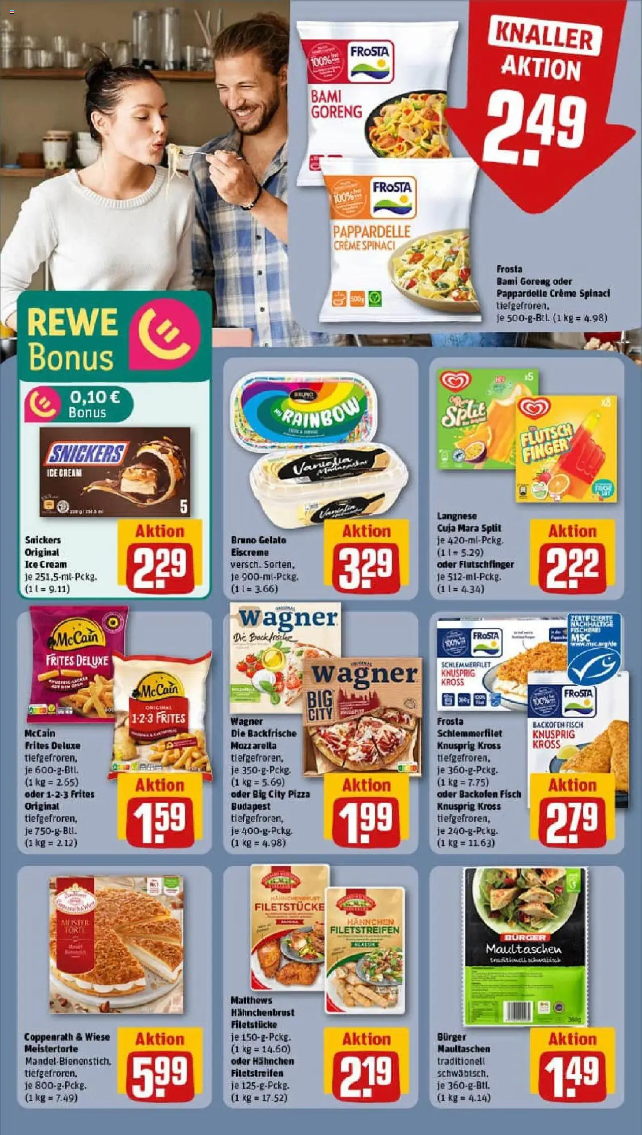 Rewe prospekt Ascheberg	 - gültig ab dem 20.07.2025 | Seite: 14 | Produkte: Mozzarella, Fisch, Pizza, Hahnchenbrust