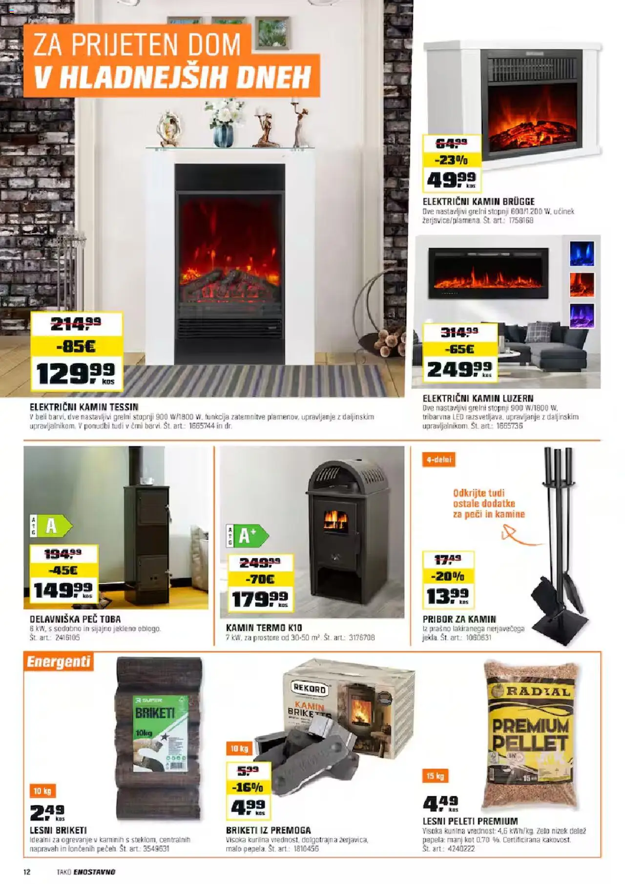 Novi OBI katalog ponudbe – veljaven od 01.10.2025 | Stran: 12 | Izdelki: Pribor, Lesni briketi