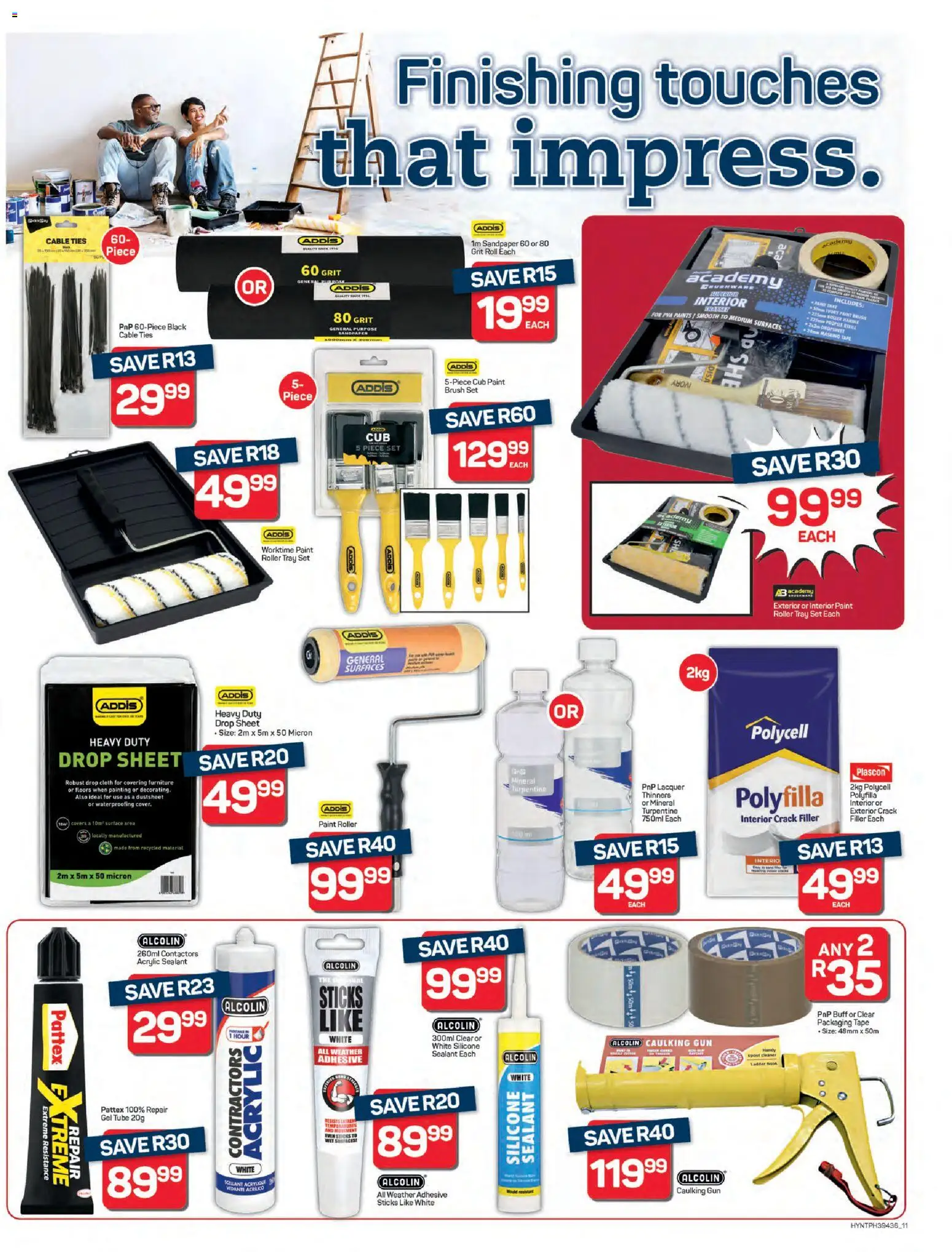 New Pick n Pay catalogue – valid from 22.01.2026 | Page: 11 | Products: Tray, Crack filler, Silicone, Tape