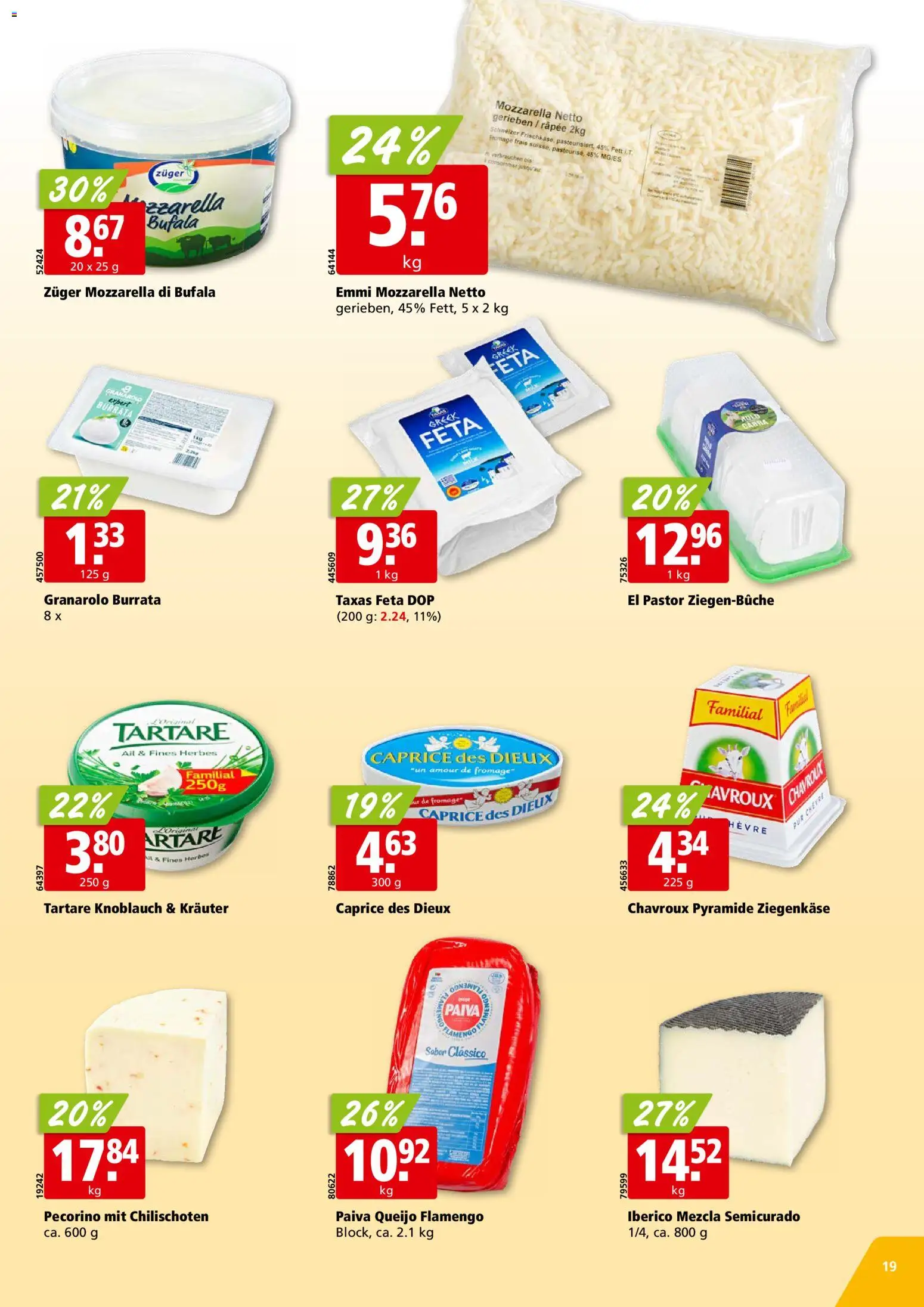 Aligro Aktionen Chavannes, Matran, Genf, Sitten – gültig ab 08.12.2025 | Seite: 19 | Produkte: Feta, Ziegenkäse, Fennikel, Knoblauch