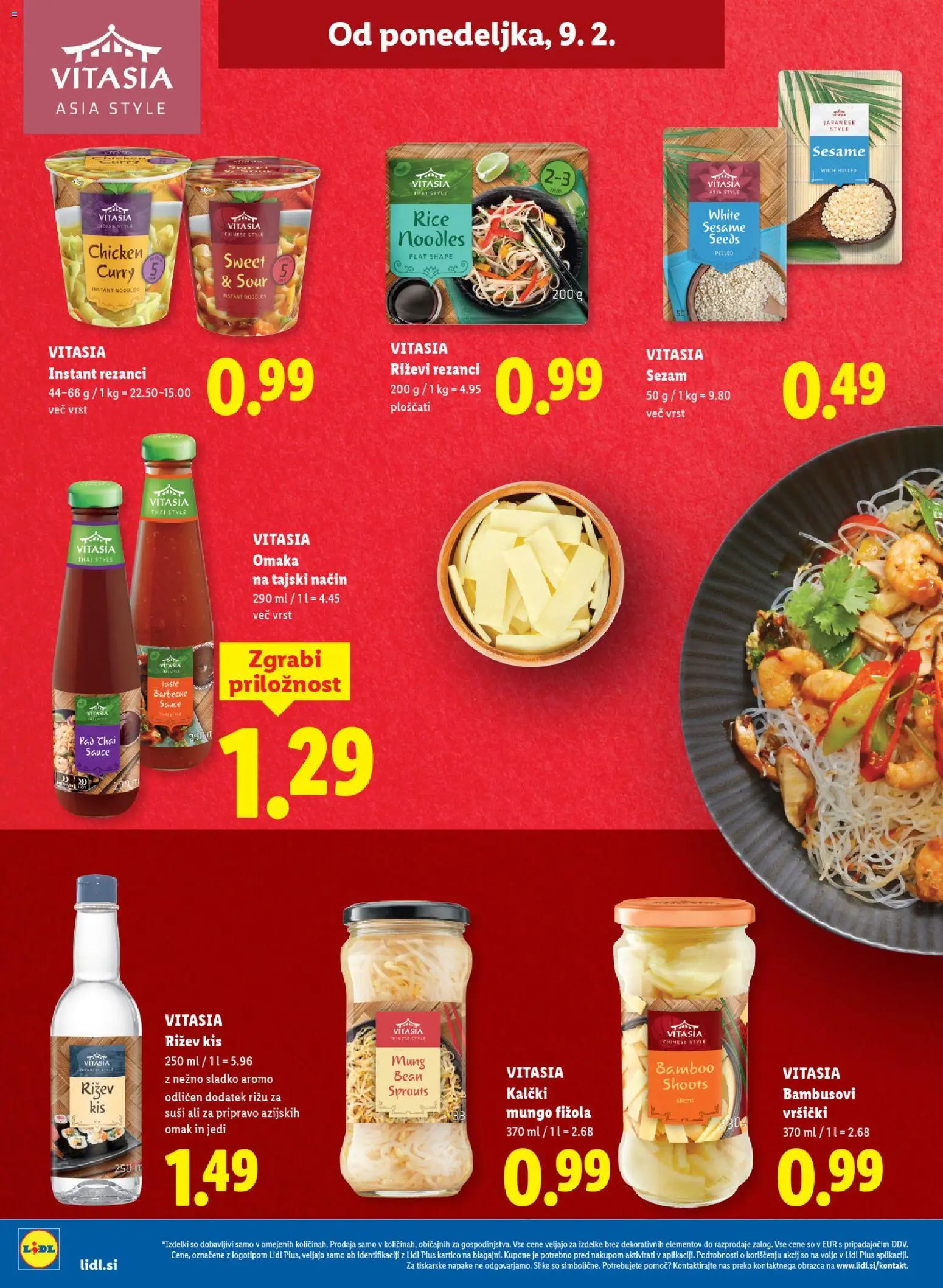 Novi Lidl katalog ponudbe – veljaven od 05.02.2026 | Stran: 40 | Izdelki: Rezanci, Kis, Suši, Omaka