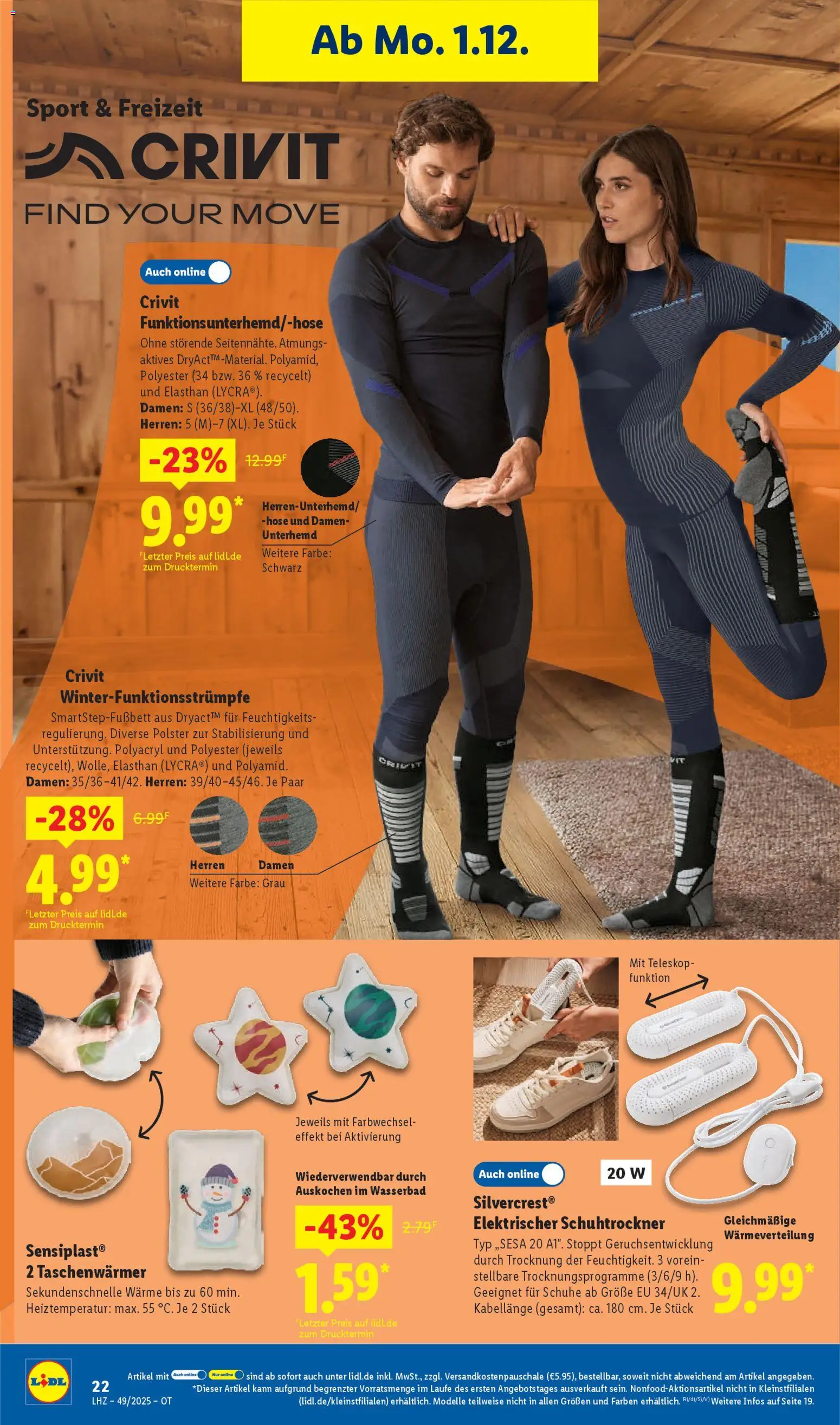 Lidl Prospekt Grimma – gültig ab 01.12.2025 | Seite: 36 | Produkte: Unterhemd, Hose