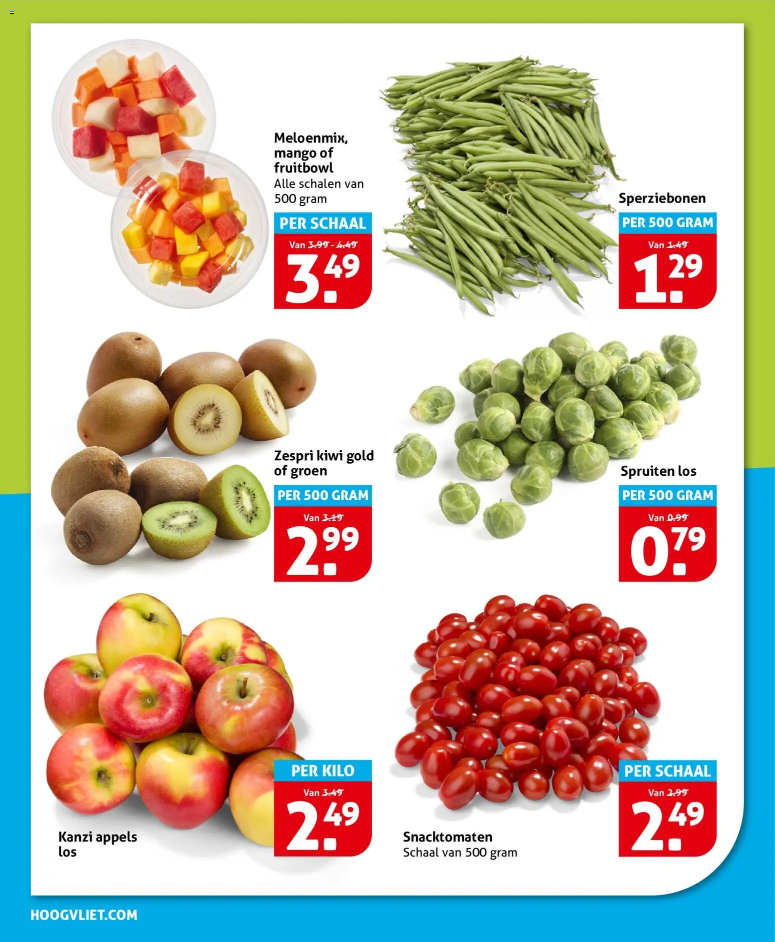 {H1} | Pagina: 16 | Producten: Appels, Kiwi, Schaal, Mango