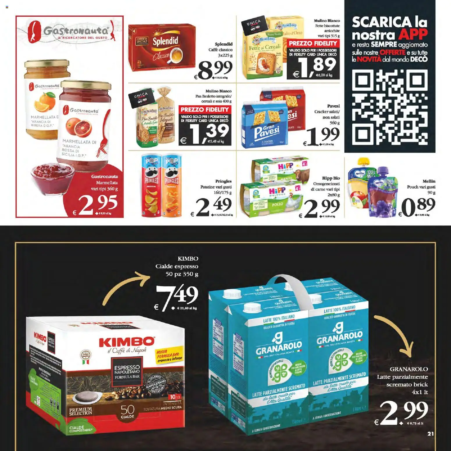 Volantino Decò del 06.03.2026 | Pagina: 21 | Prodotti: Pollo, Latte, Arancia, Marmellata