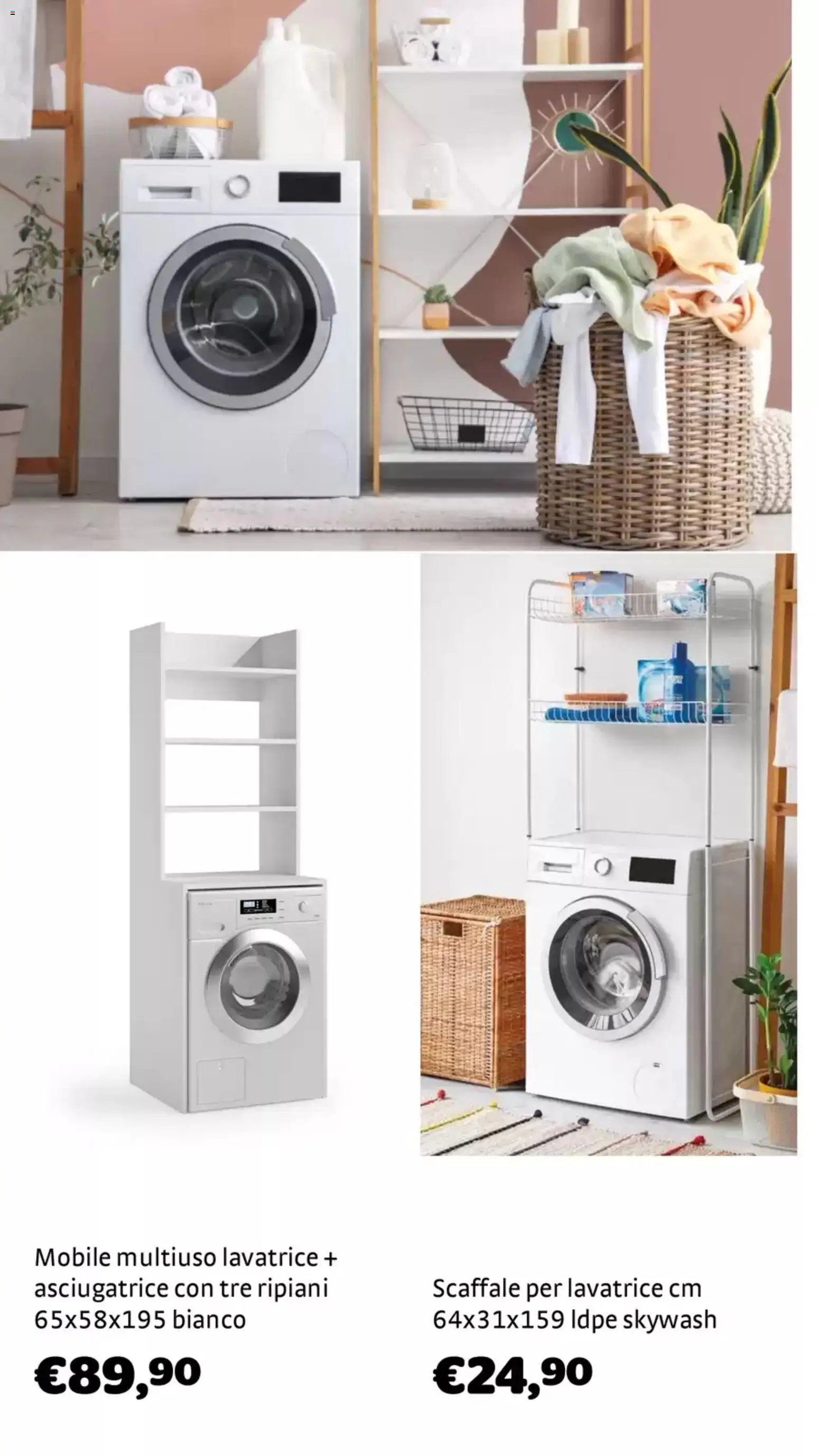 Volantino Brico Center del 04.02.2026 | Pagina: 22 | Prodotti: Mobile, Lavatrice, Asciugatrice, Scaffale