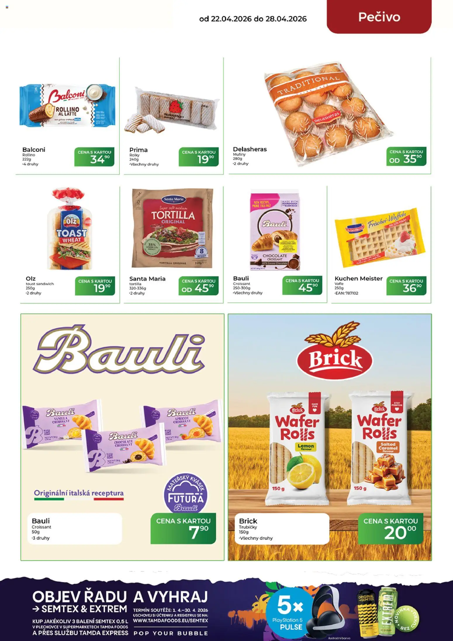Tamda Foods leták od 22.04.2026 | Strana: 27 | Produkty: Vafle, Pečivo, Semtex, Tortilla