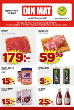 Din Mat erbjudanden - Förhandsvisning av reklamblad från butik Din Mat aktuell från 13.04.2026