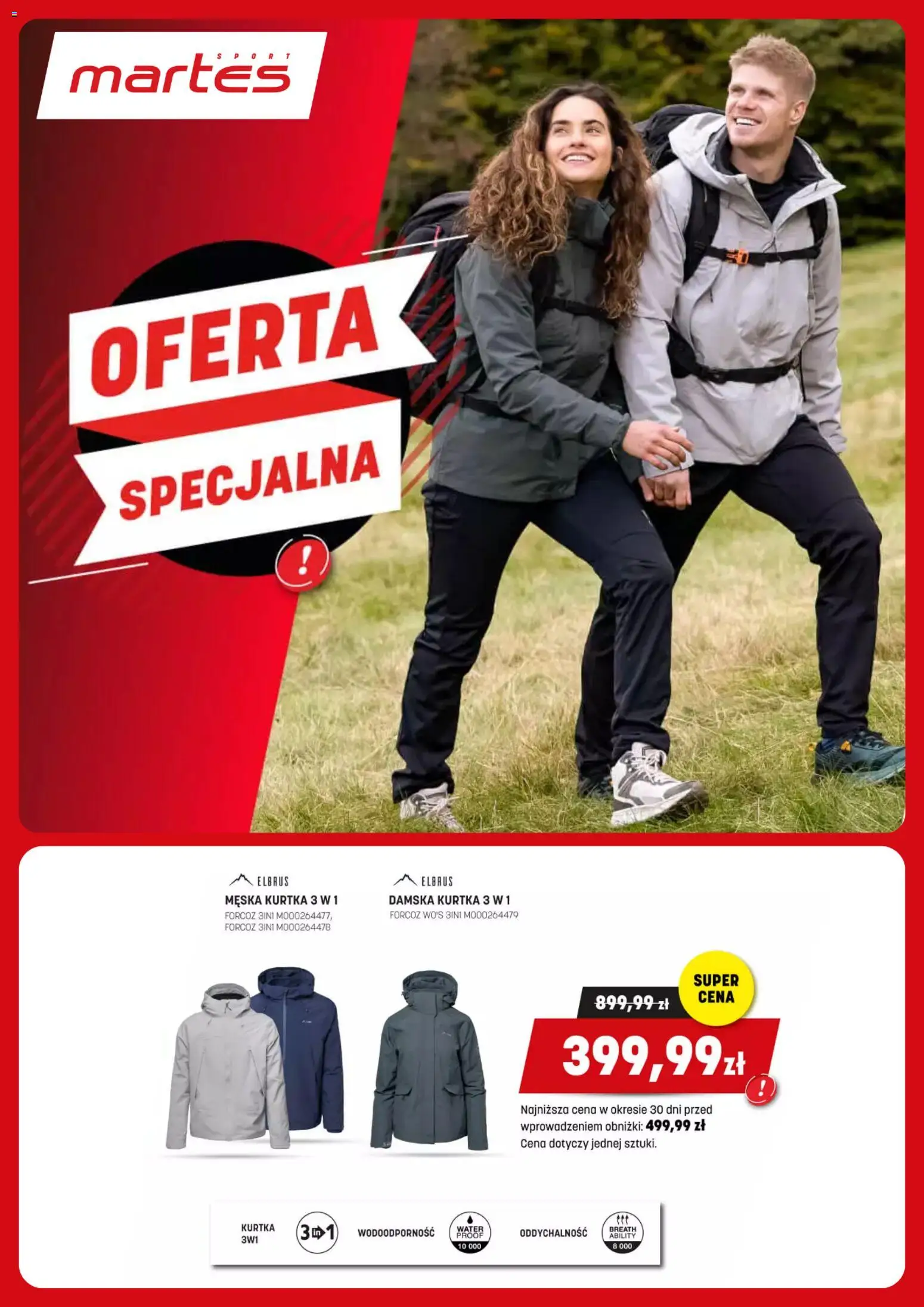 Martes sport promocje od 12.02.2026 | Strona: 1 | Produkty: Kurtka