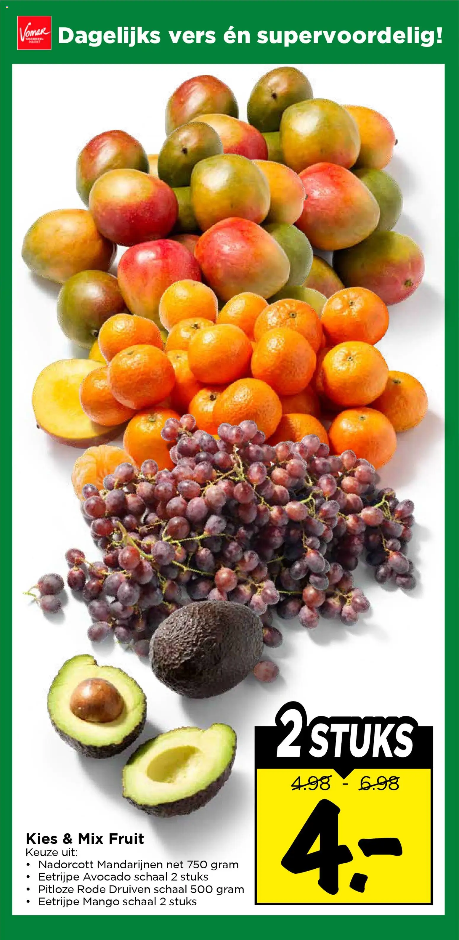 {H1} | Pagina: 15 | Producten: Schaal, Fruit, Mango, Druiven