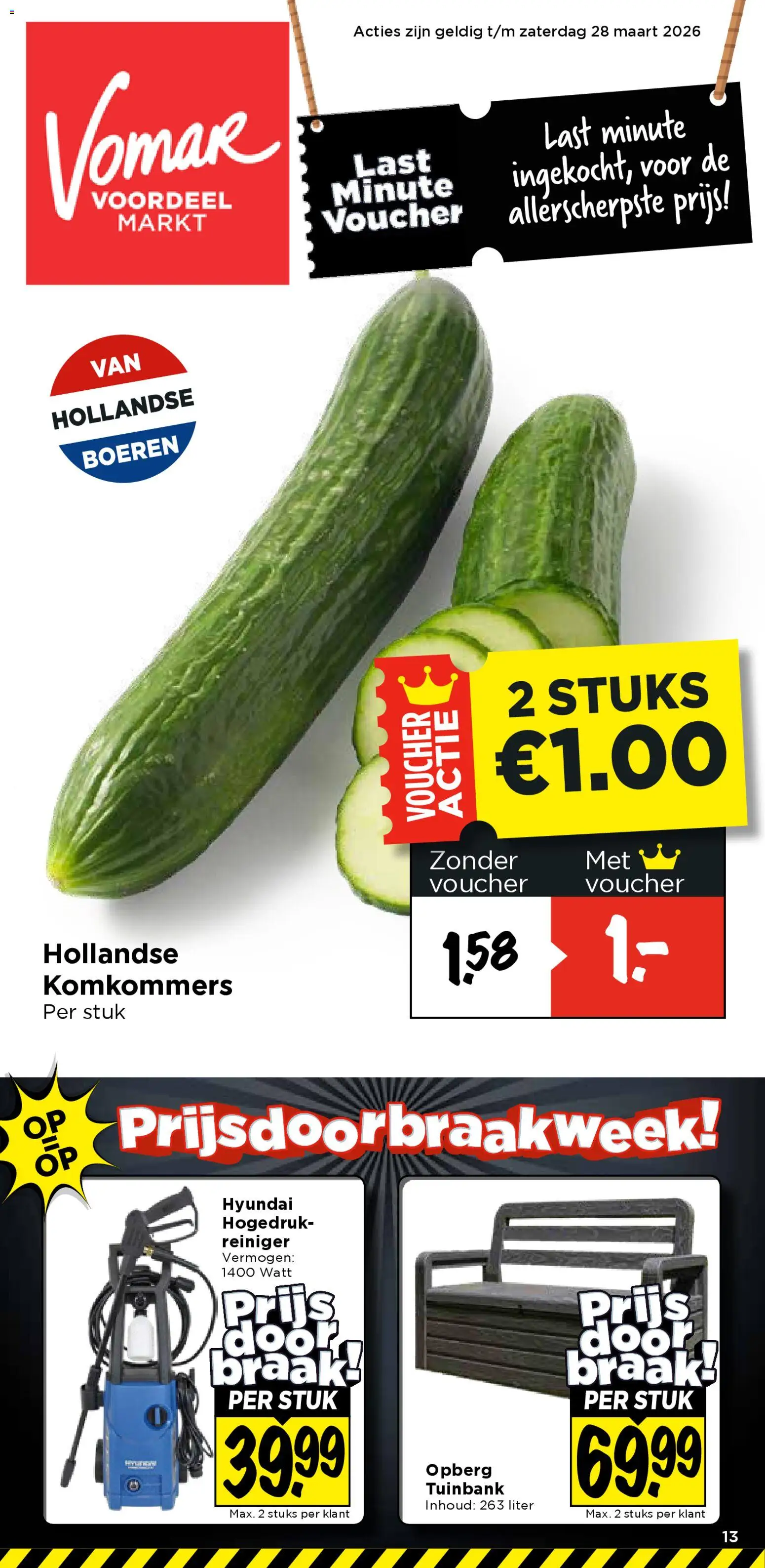 {H1} | Pagina: 1 | Producten: Komkommers