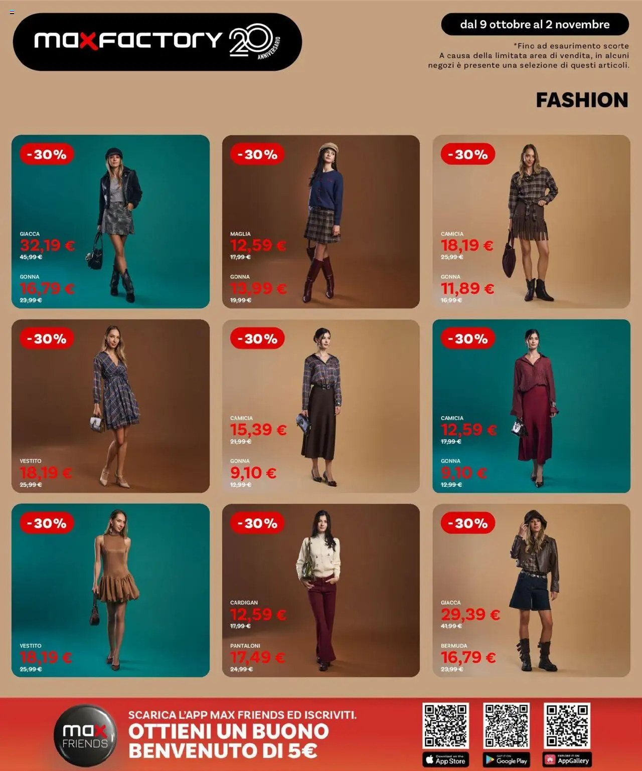 Volantino Max Factory del 09.10.2025 | Pagina: 7 | Prodotti: Camicia, Giacca, Gonna, The