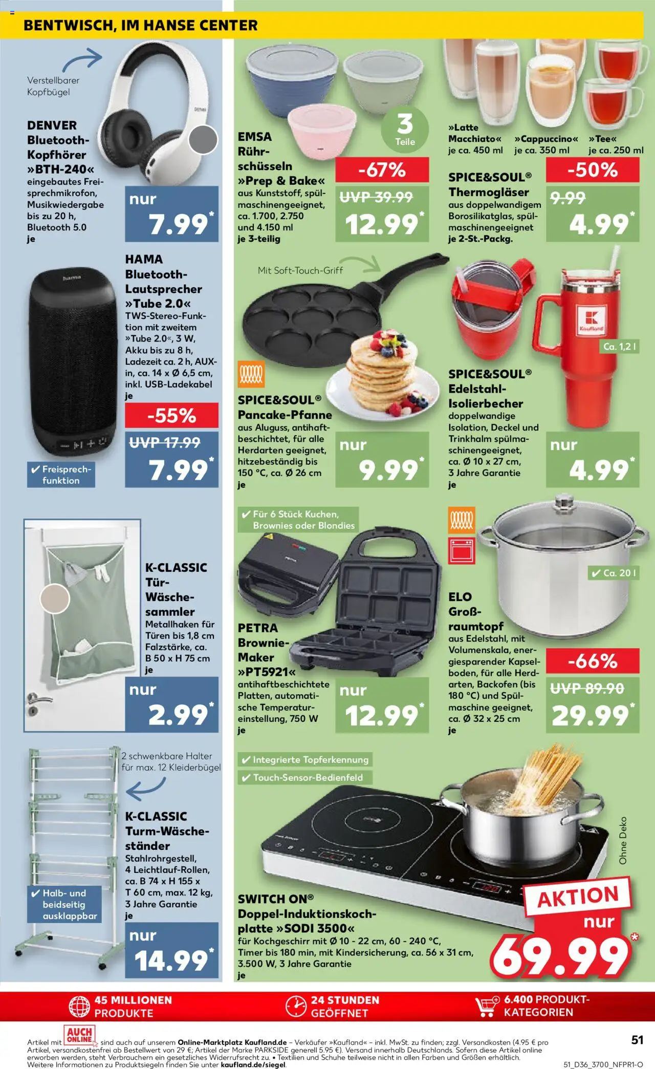 Kaufland prospekt Rostock	 – gültig ab 04.09.2025 | Seite: 51 | Produkte: Herd, Kleiderbügel, Backofen, Kopfhörer