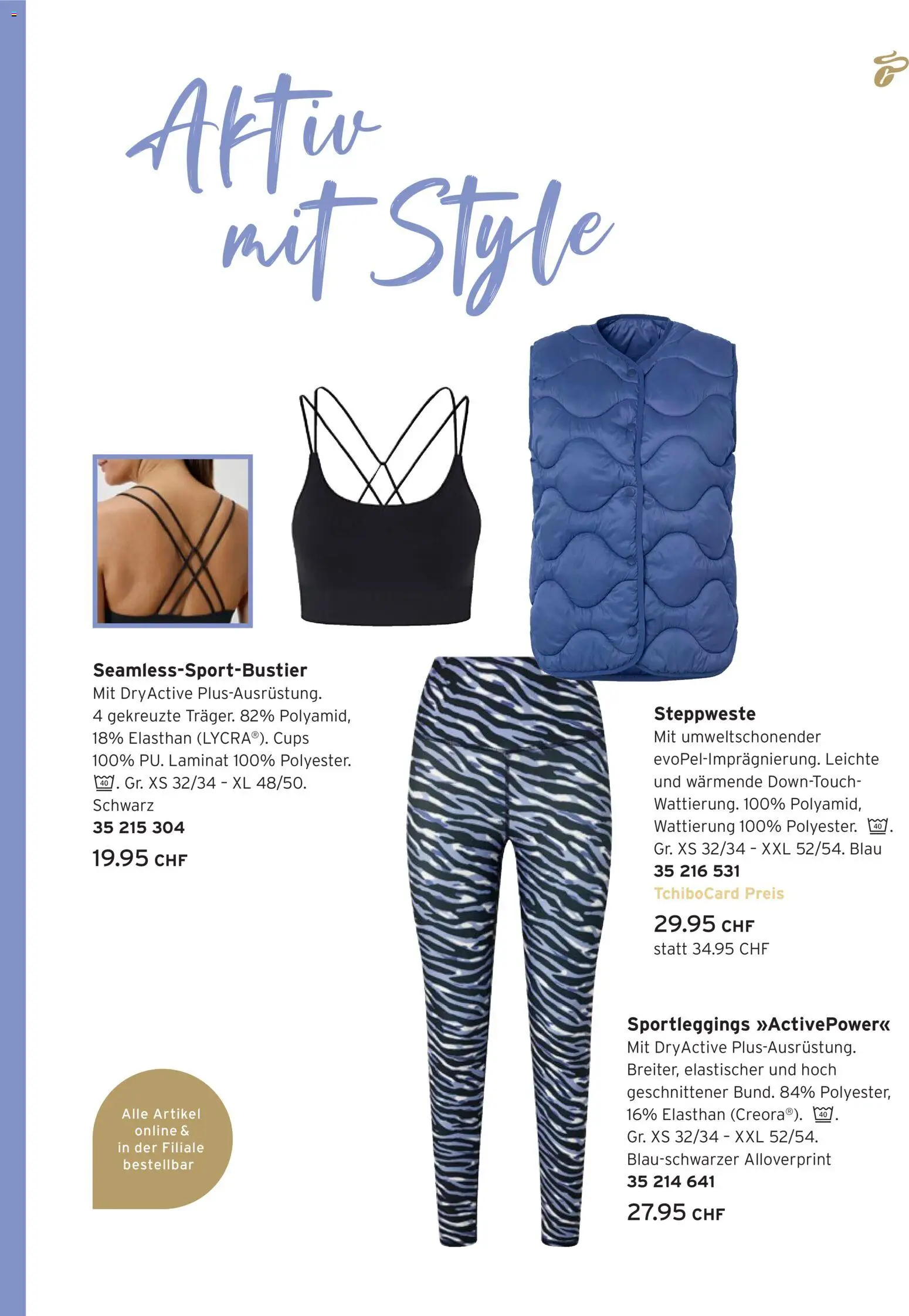 Tchibo Aktionen Feel the flow – gültig ab 17.02.2026 | Seite: 5 | Produkte: Steppweste