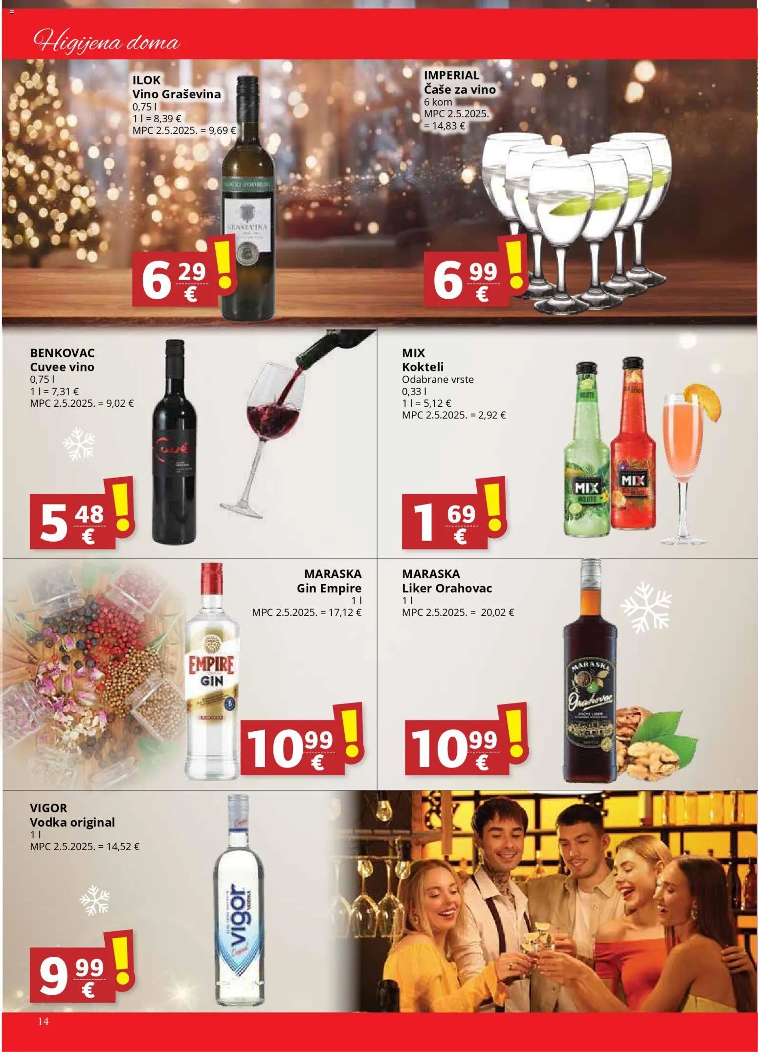 Djelo katalog | vrijedi od 17.12.2025 | Stranica: 14 | Proizvodi: Gin, Vino, Čaše, Vodka