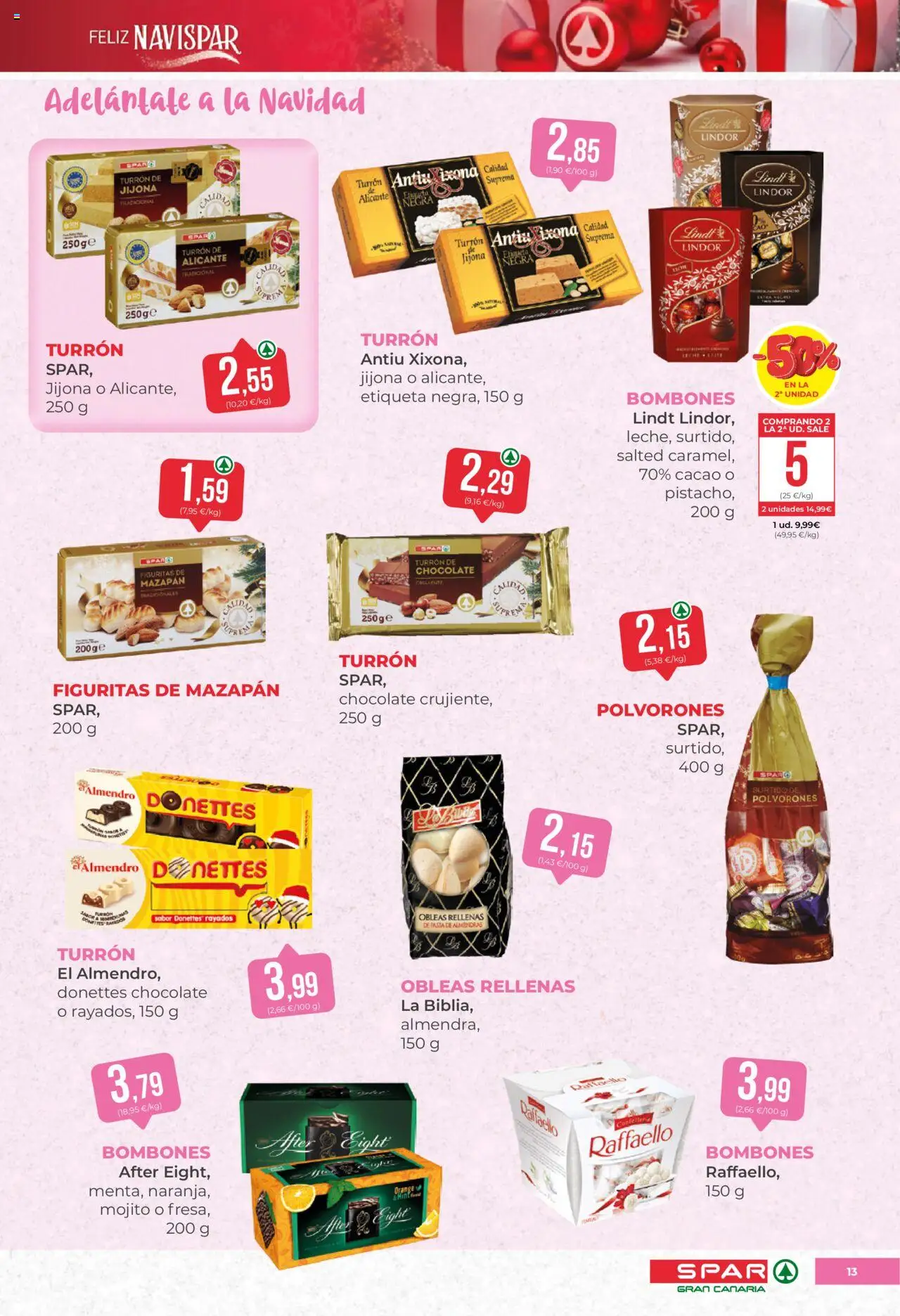 Spar folleto │ válido desde el 17.10.2025 | Página: 13 | Productos: Chocolate, Κεραία, Φρυγανιές σικάλεως