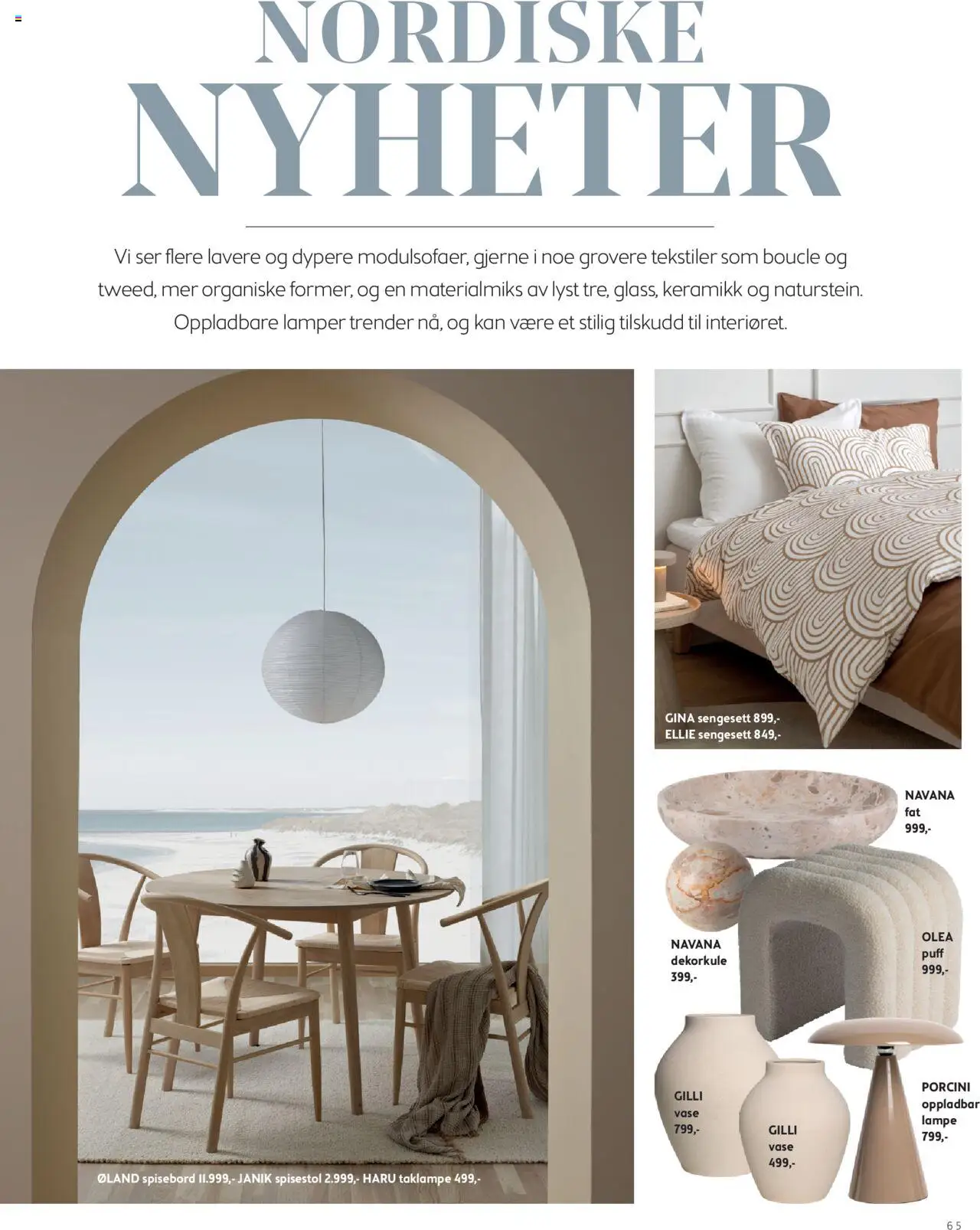  | Side: 65 | Produkter: Spisebord, Spisestol, Vase, Lampe