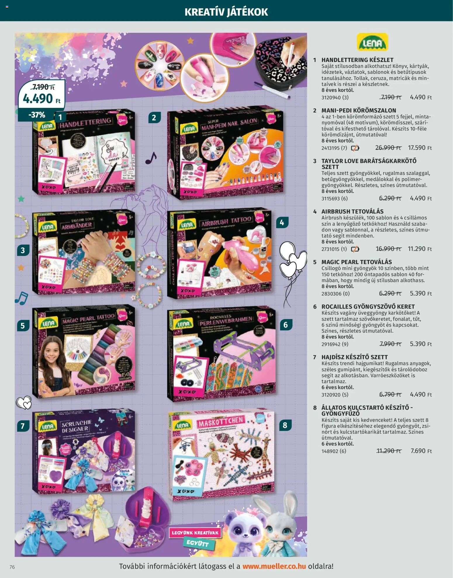 Müller akciós ujság - amely érvényes a következő dátumtól: 27.10.2025 | Oldal: 76 | Termékek: Játékok, Tárolódoboz