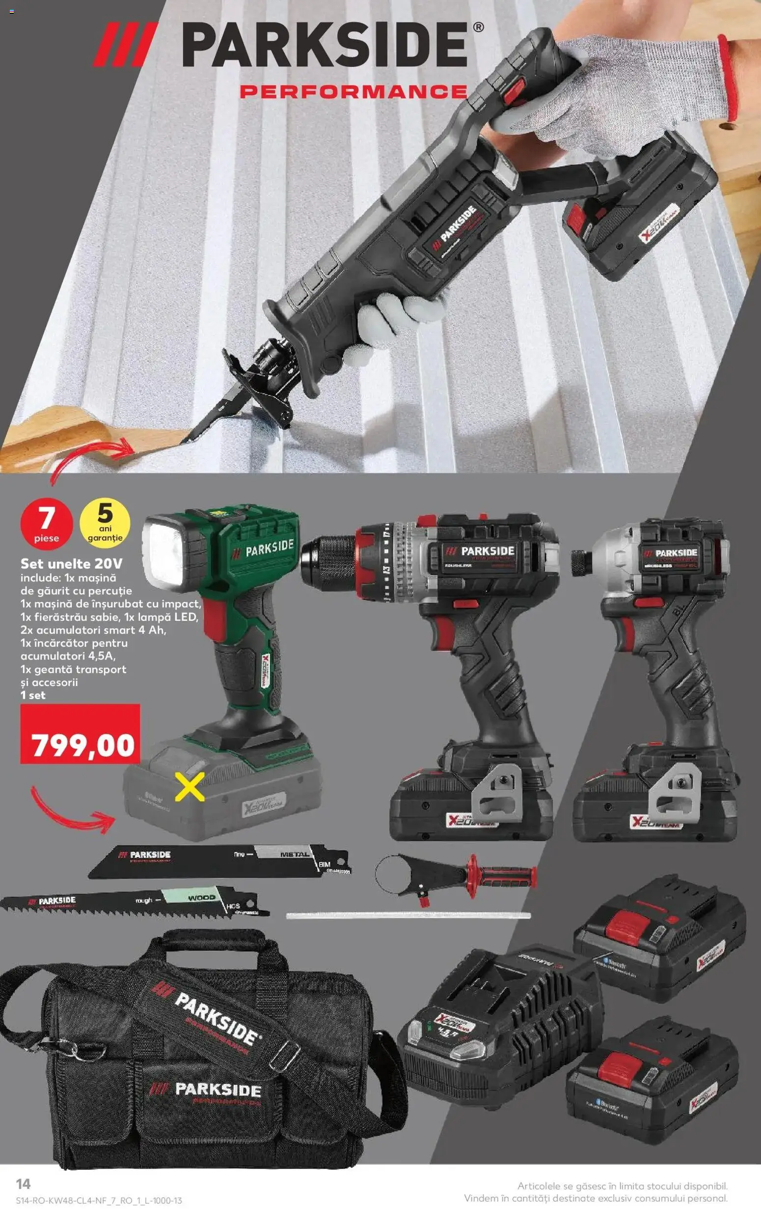 Noul catalog Kaufland – valabil de la 26.11.2025 | Pagină: 14 | Produse: Mașină de găurit, Încărcător, Geantă, Lampă