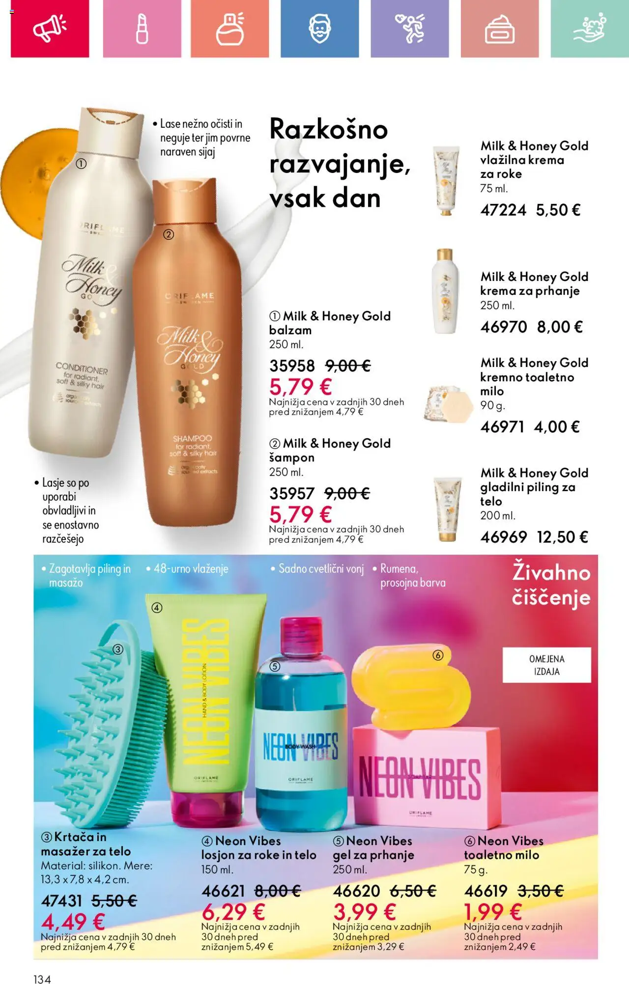 Oriflame katalog 11 │ velja od 03.08.2025 | Stran: 134 | Izdelki: Krema, Krema za roke, Milo, Barva