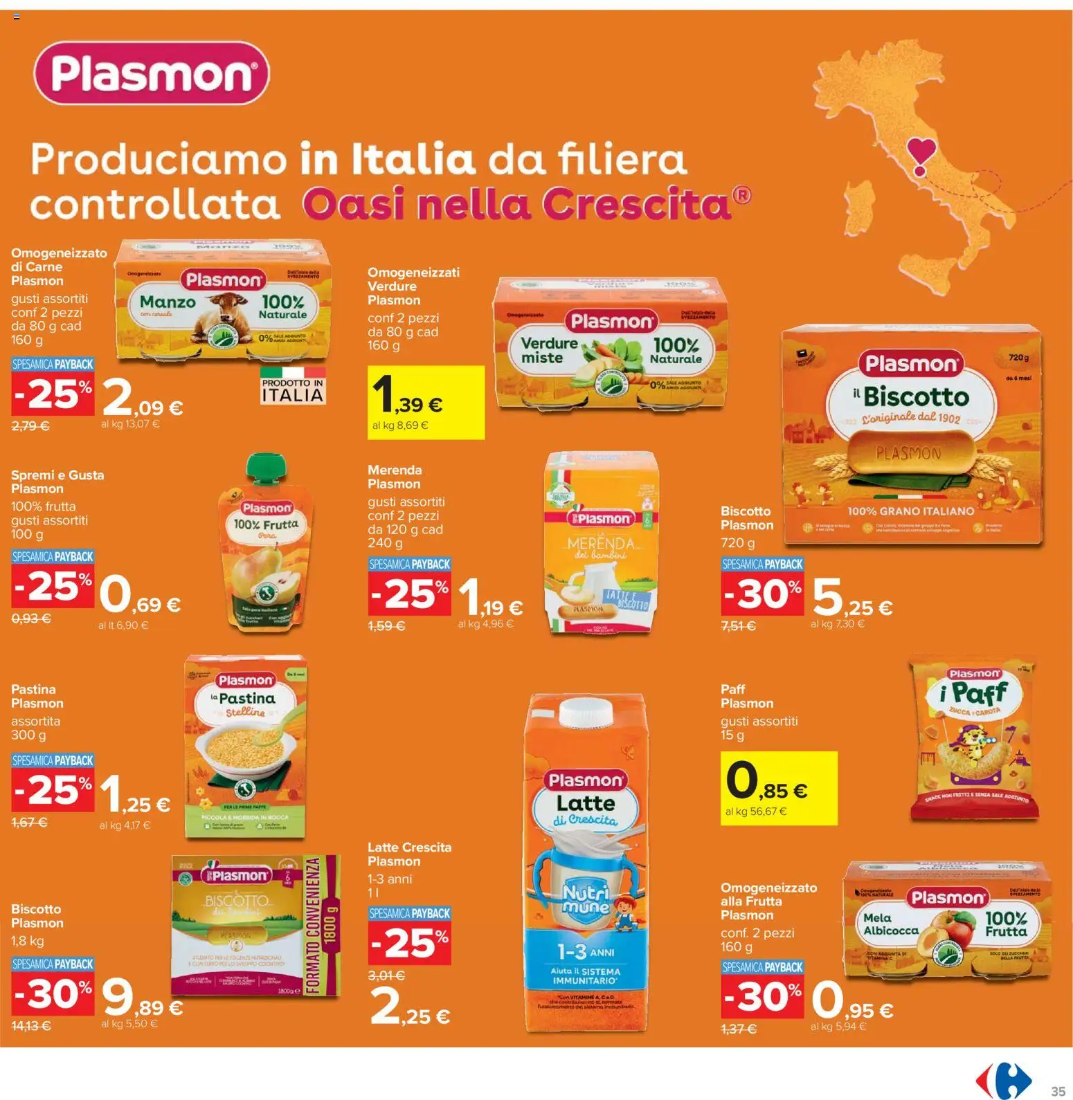 Volantino Carrefour del 07.04.2026 | Pagina: 35 | Prodotti: Carota, Verdure, Frutta, Zucca