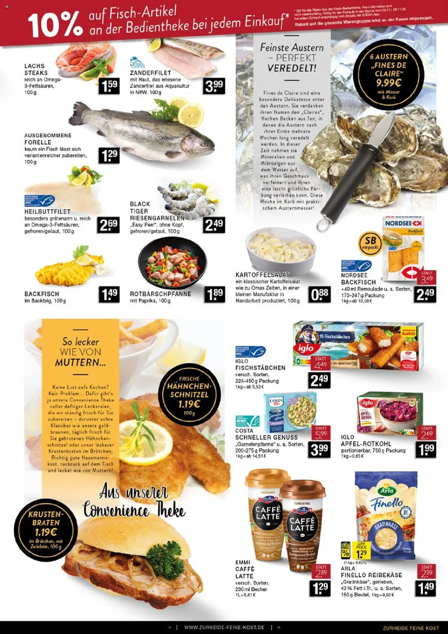 Edeka Zurheide Prospekt 	 – gültig ab 03.11.2025 | Seite: 5 | Produkte: Hahnchen, Korb, Krustenbraten, Lachs