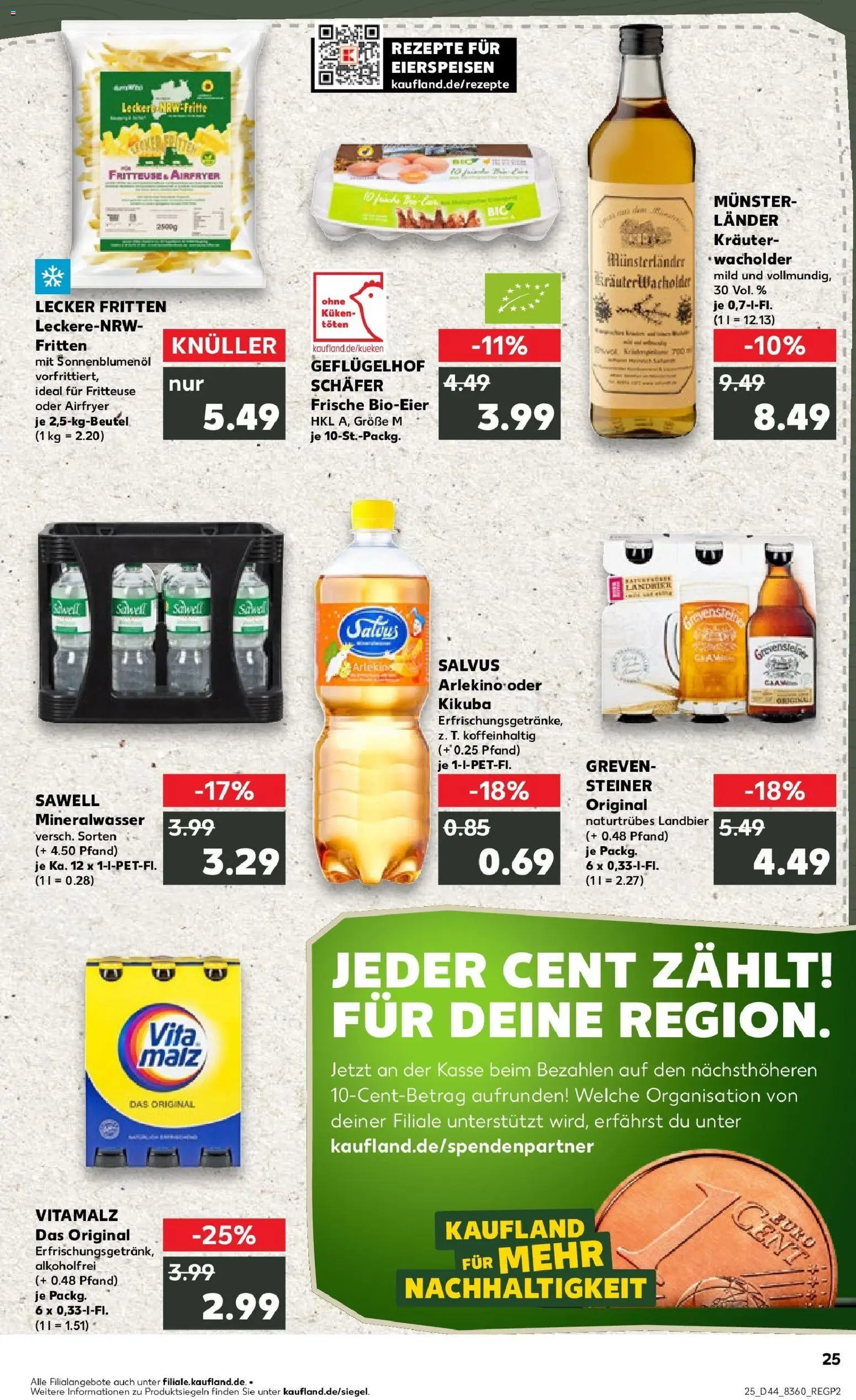 Kaufland prospekt Emsdetten	 – gültig ab 30.10.2025 | Seite: 25 | Produkte: Sonnenblumenol, Mineralwasser, Fritteuse
