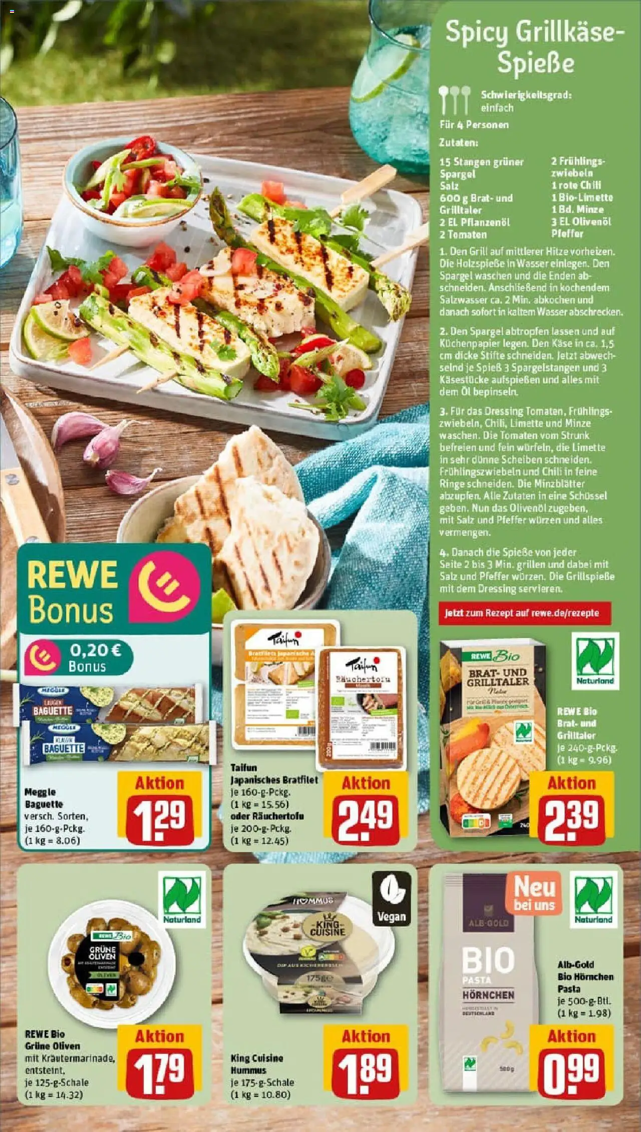Rewe prospekt Hannover	 - gültig ab dem 06.07.2025 | Seite: 5 | Produkte: Olivenol, Spieße, Wasser, Limette