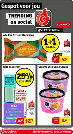 Wild Refillable Natural Deodorant, Refillable Natural Deodorant Fresh Cotton & Sea Salt - Voorbeeld van een folder van Kruidvat, geldig van 14.04.2026 | Pagina: 5