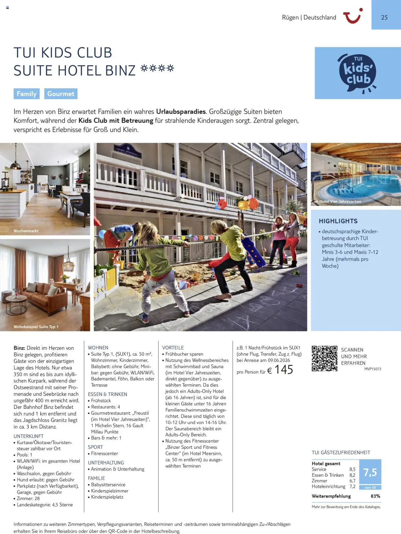 TUI Urlaub mit eigener Anreise 2025/26 – gültig ab 01.11.2025 | Seite: 25 | Produkte: Babybett, Uhr