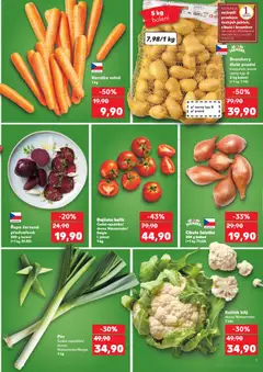 Náhled letáku Rajčata keřík, Česká republika/ dovoz Nizozemsko/ Belgie I. jakost 1 kg od 29.10.2025 | Strana: 9