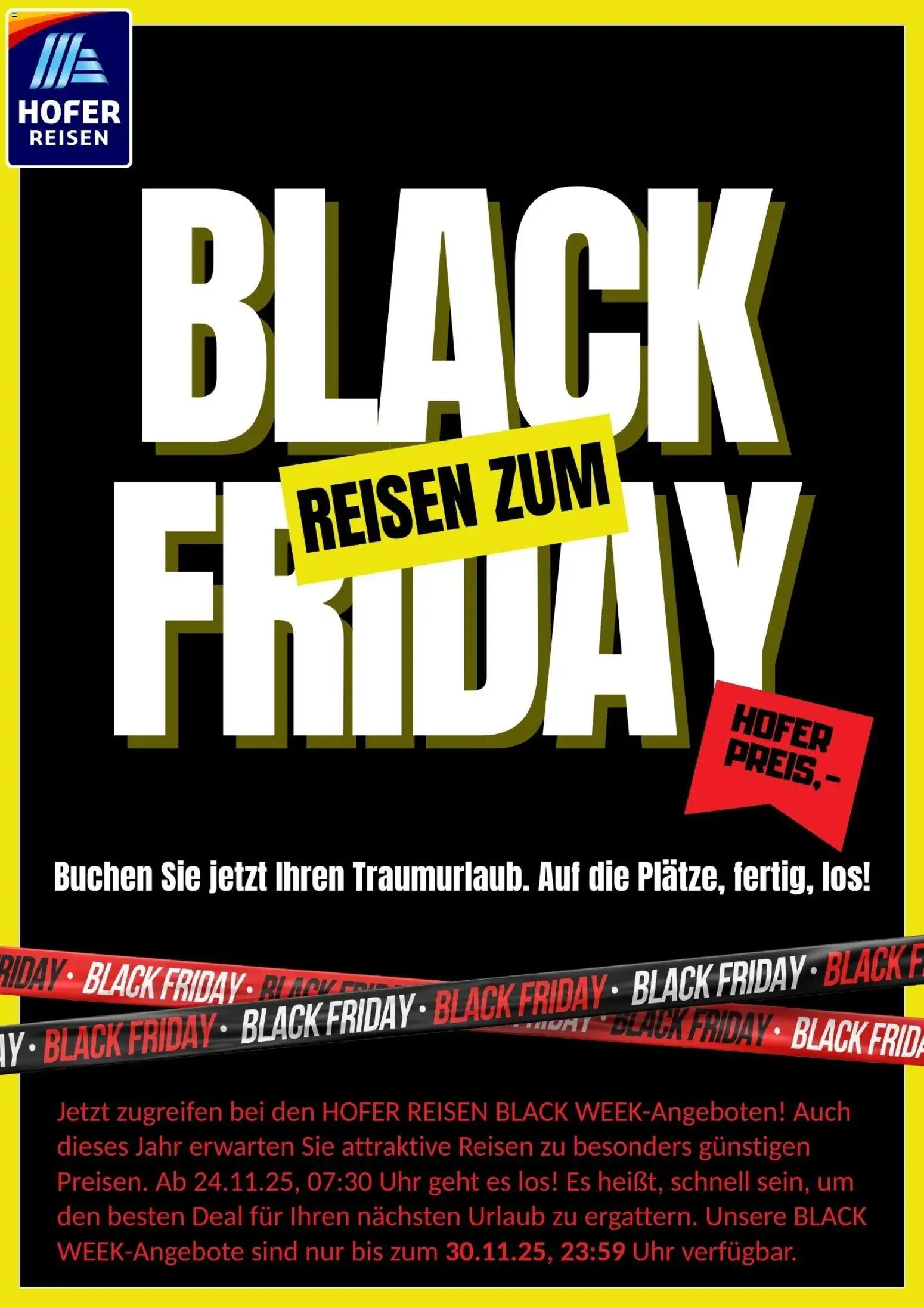 Hofer Reisen - Black Friday gültig ab 24.11.2025 | Seite: 1 | Produkte: Uhr