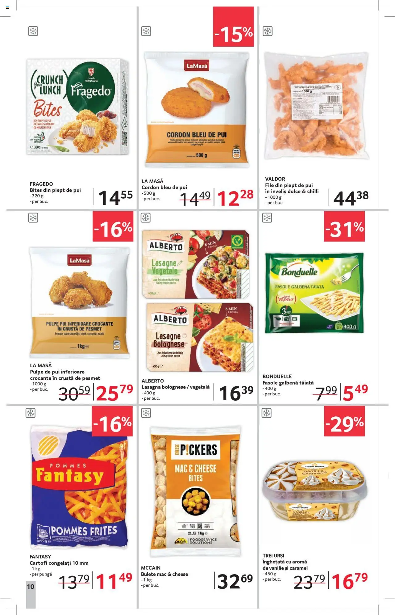 Catalog Selgros - Magazine Mici – valabil de la 25.07.2025 | Pagină: 10 | Produse: Pungă, Hacıyatmaz Kedi Oyuncağı, Lasagna, Înghețată