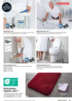 Toom Baumarkt Bad & Sanitär  ab 01.09.2025 gültig | Seite: 39 | Produkte: Teppich, Badhocker