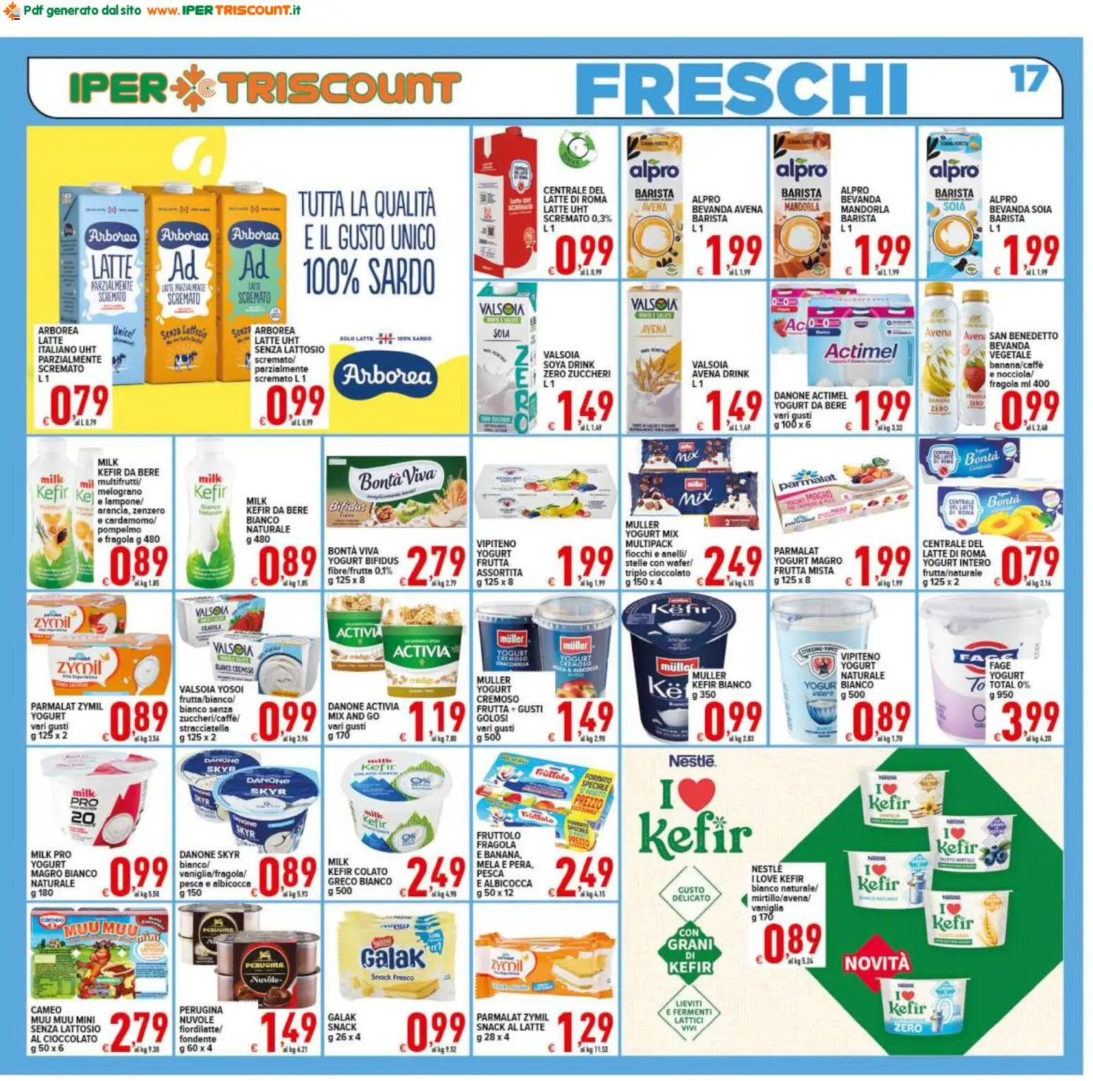 Volantino Ipertriscount del 17.04.2026 | Pagina: 17 | Prodotti: Yogurt, Fiocchi, Latte, Stracciatella