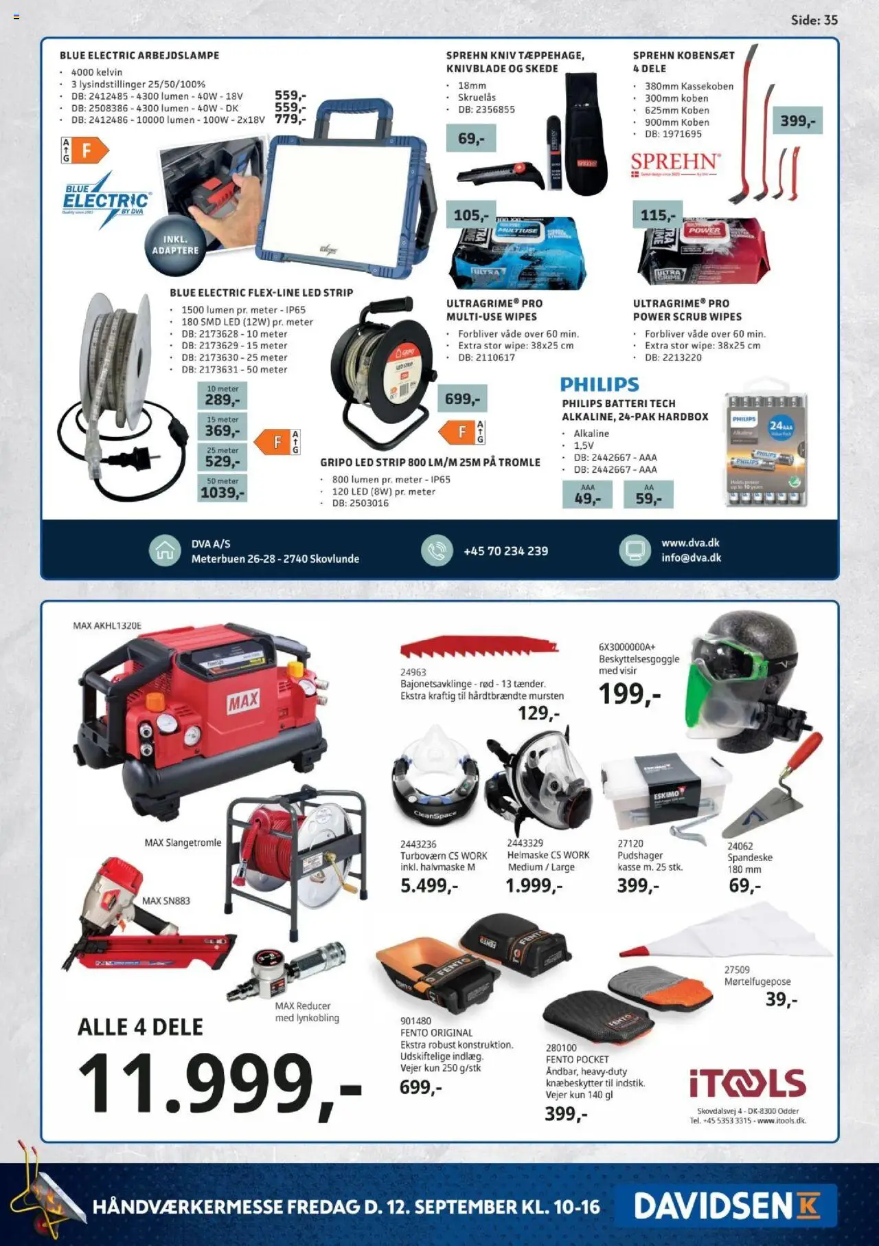 Davidsen tilbudsavis – gyldig fra 12.09.2025 | Side: 35 | Produkter: Adaptere, Batteri
