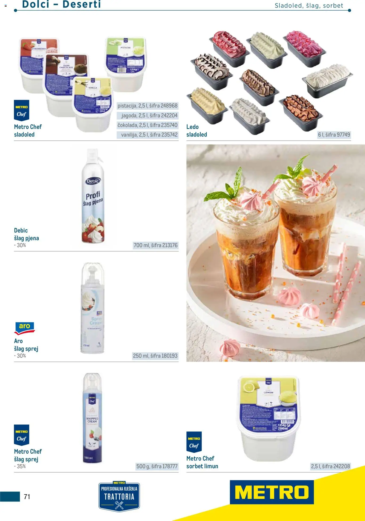 Metro katalog | vrijedi od 05.03.2026 | Stranica: 71 | Proizvodi: Ledo, Sladoled, Limun, Šlag