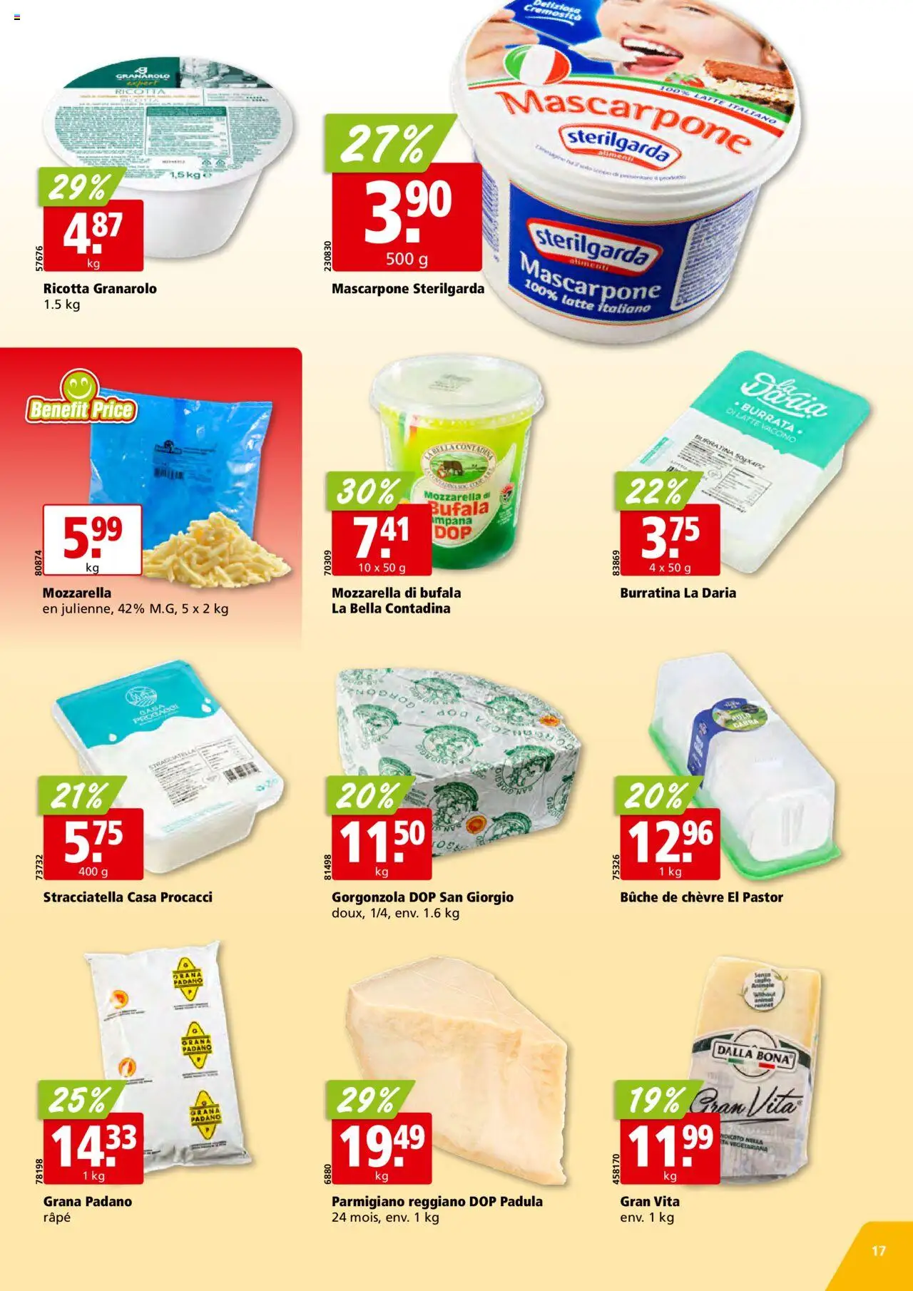Aligro Aktionen Chavannes, Matran, Genève, Sion – gültig ab 13.10.2025 | Seite: 17 | Produkte: Mascarpone, Fennikel