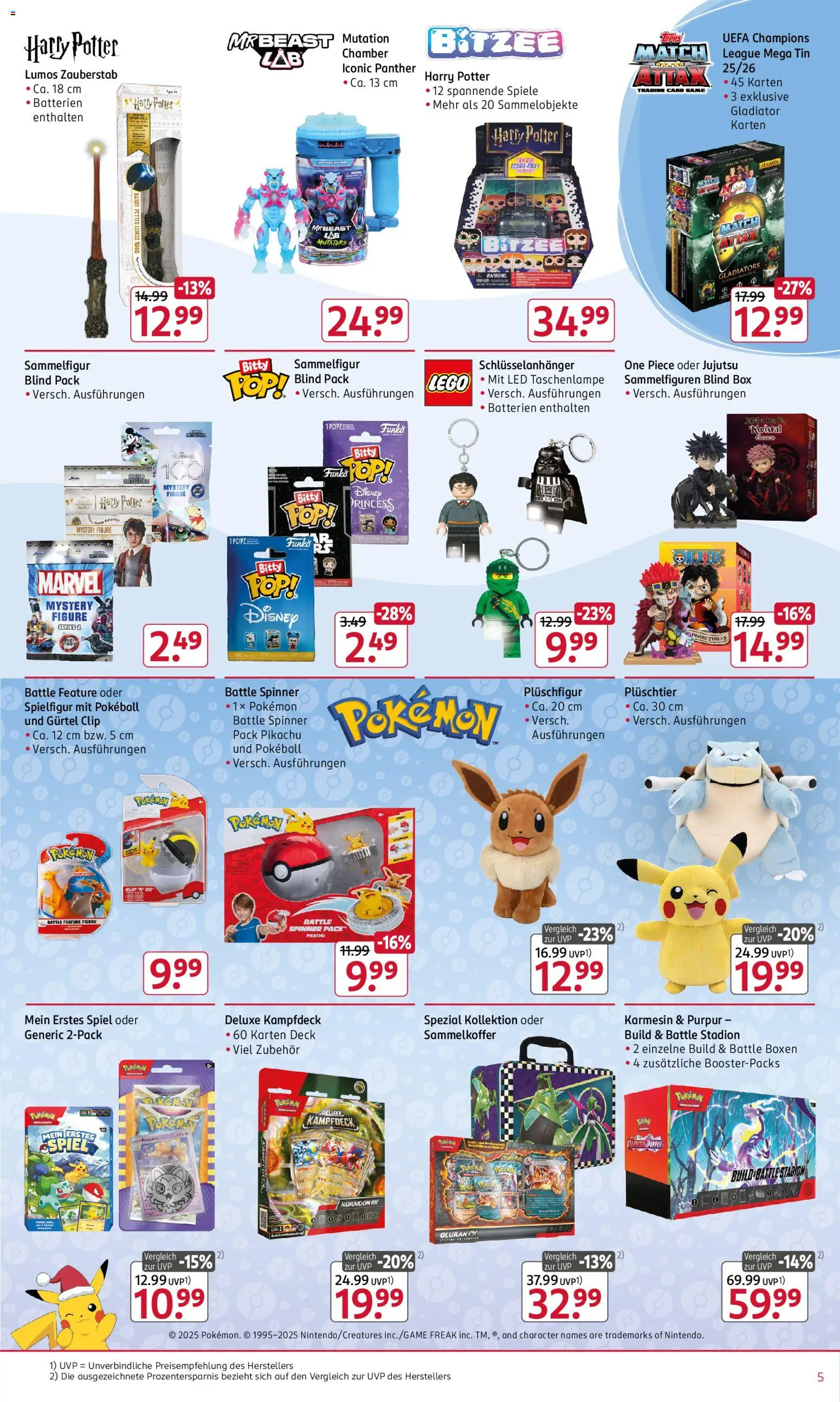 Rossmann Spielwaren – gültig ab 24.11.2025 | Seite: 5 | Produkte: Spiel, Batterien, Box, Gürtel