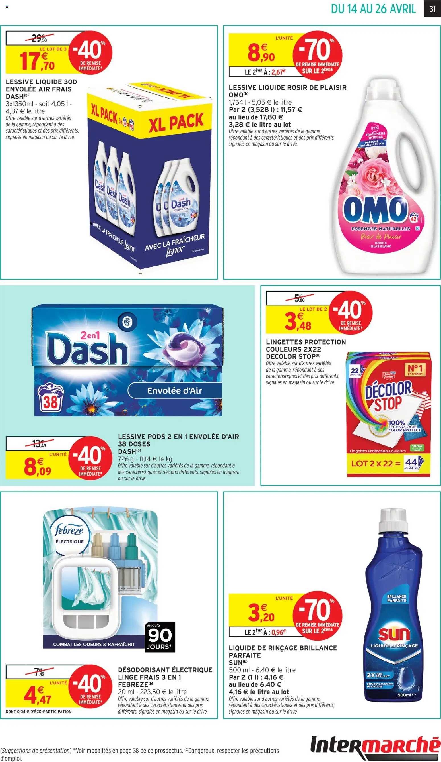 {H1} | Page: 31 | Produits: Lenor, Désodorisant, Détergent, Lessive