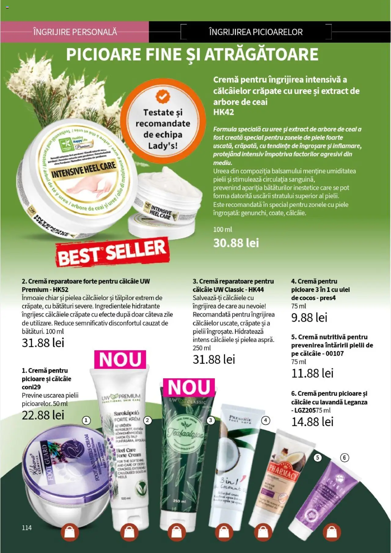 Noul catalog Lady’s – valabil de la 25.09.2025 | Pagină: 116 | Produse: Cremă, Ulei, Ceai