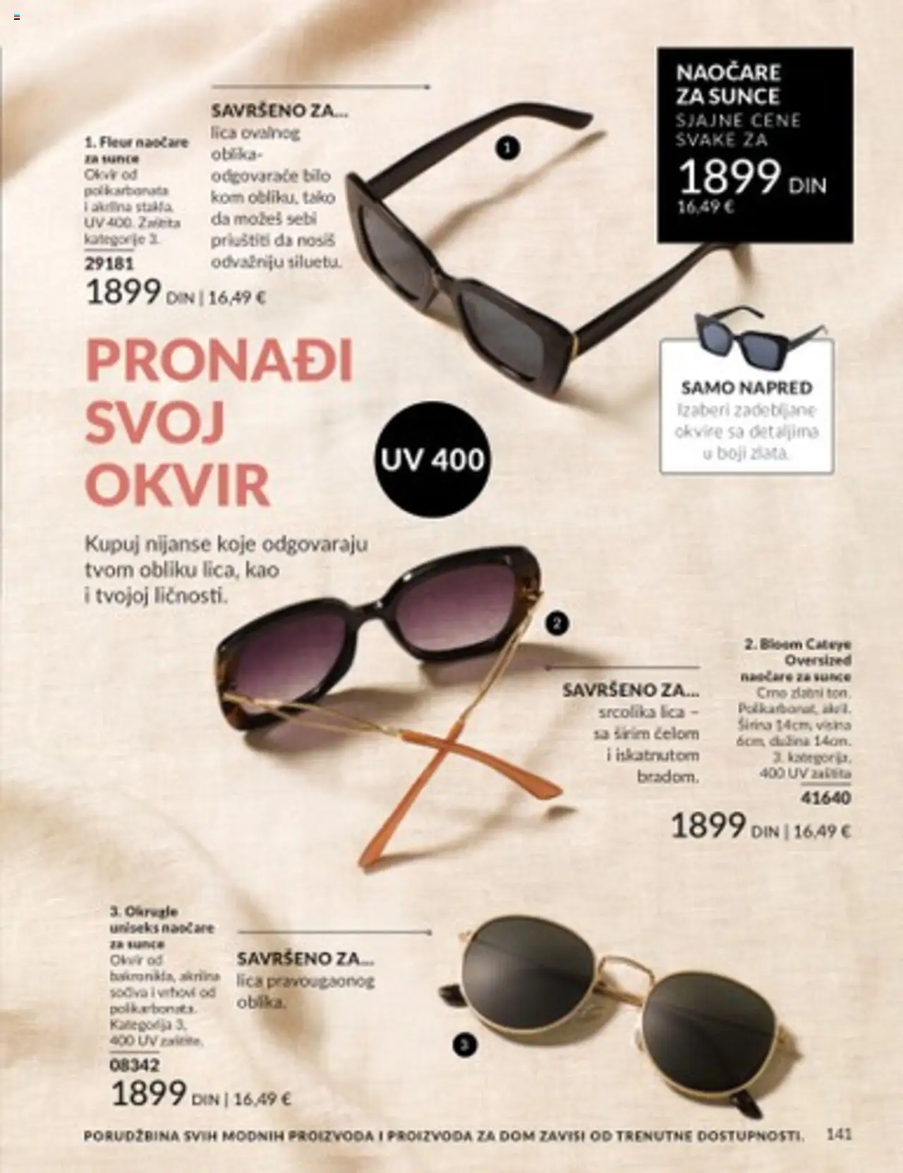 AVON katalog - važi od 01.07.2025 | Strana: 141 | Proizvode: Naočare